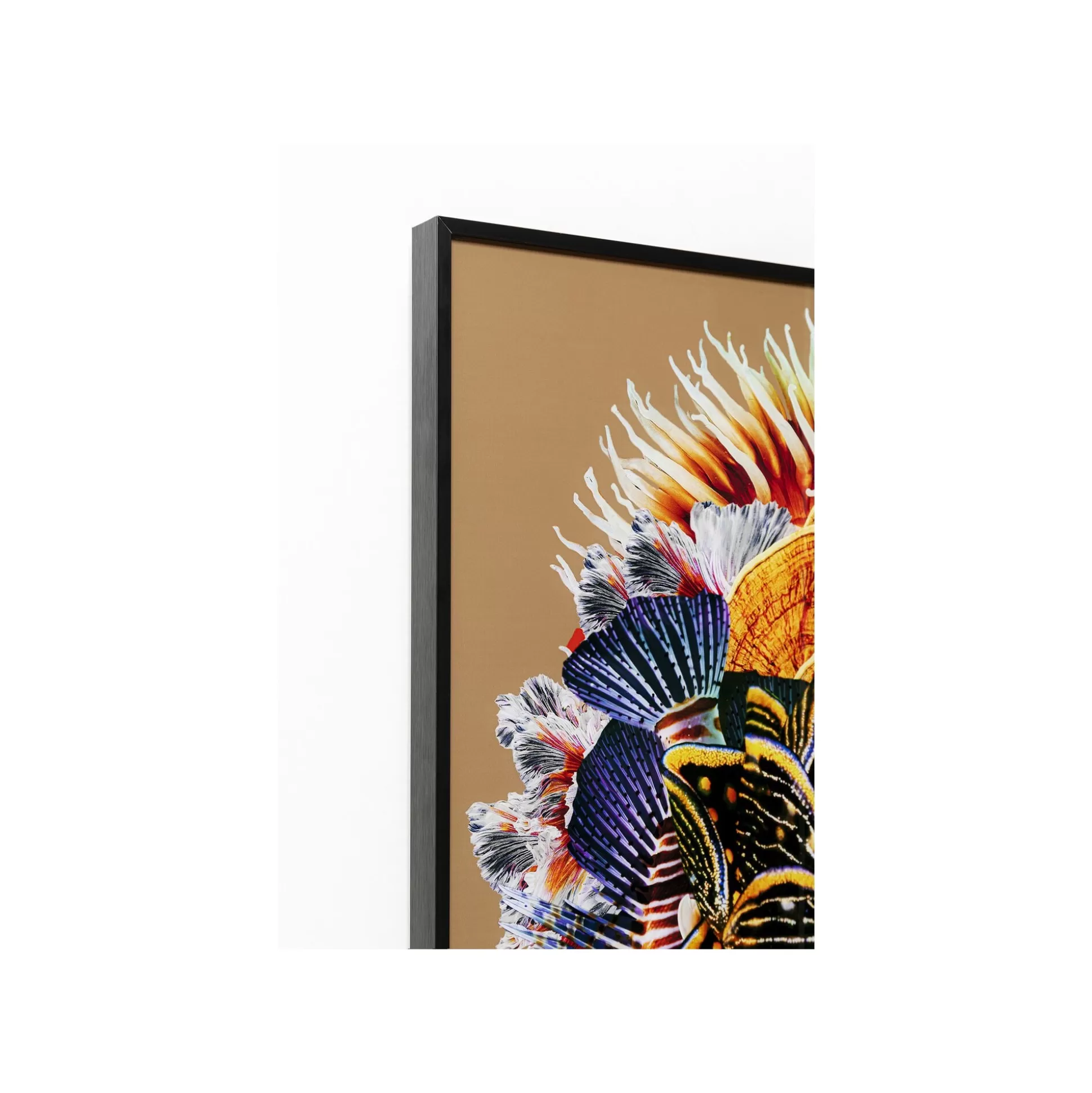 Affiche Encadrée Femme Coraux Poissons 120x120cm ^KARE Design Fashion
