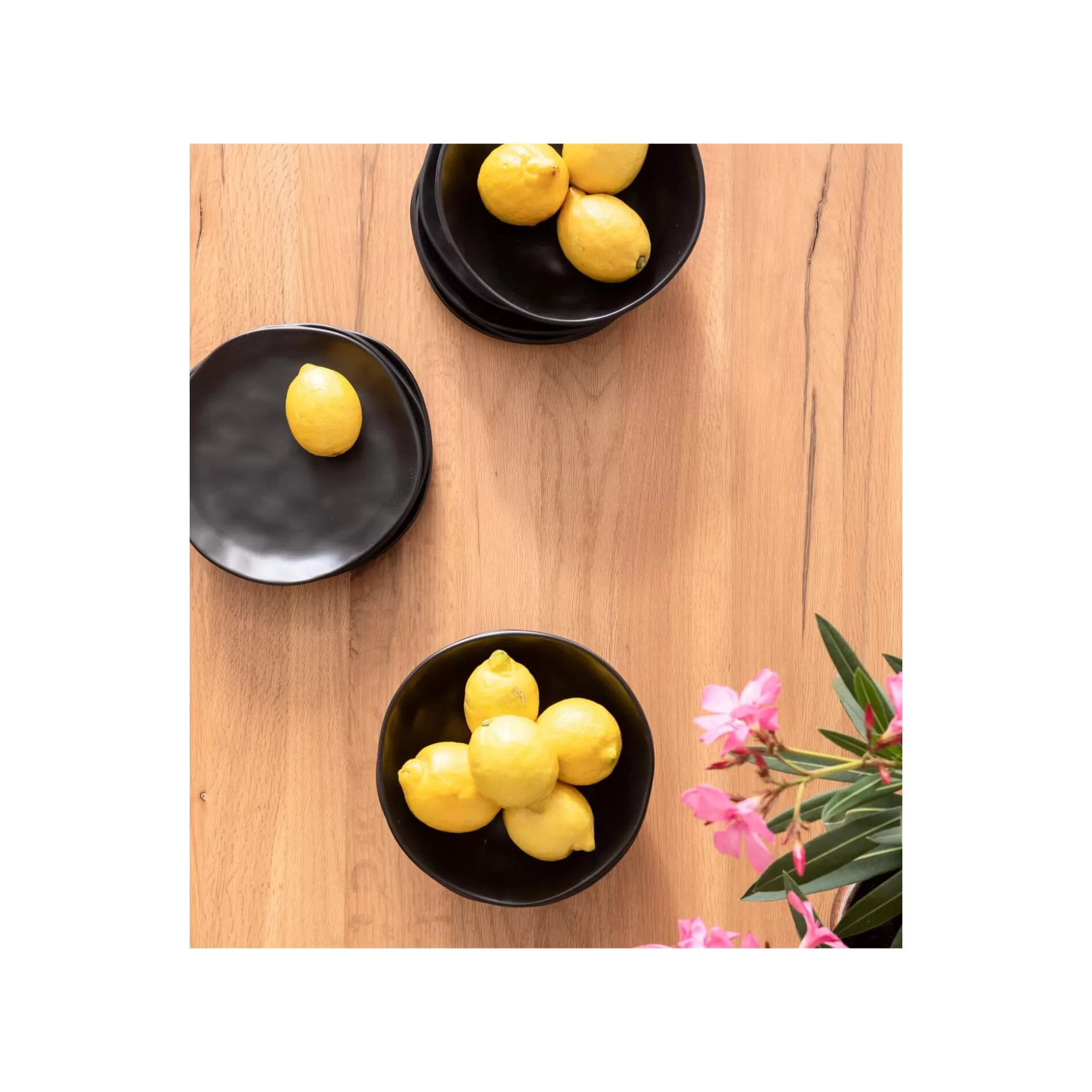 Assiettes Creuses Organic Noires 20cm Set De 4 ^KARE Design Cheap