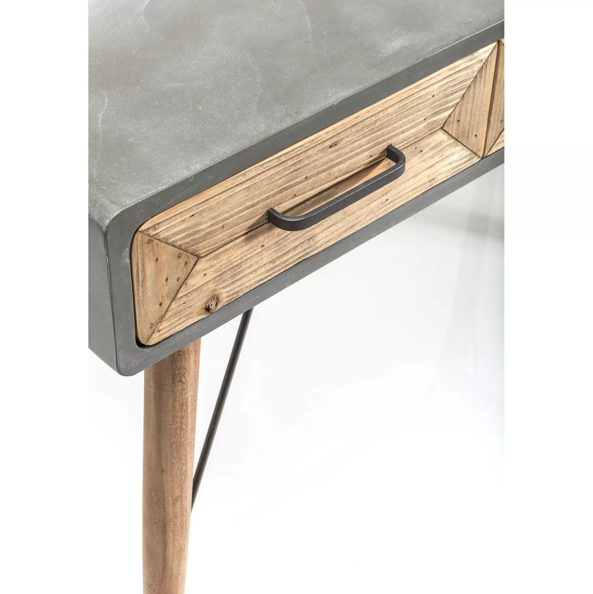 Bureau En Bois X Factory 3 Tiroirs 120x60cm ^KARE Design Shop