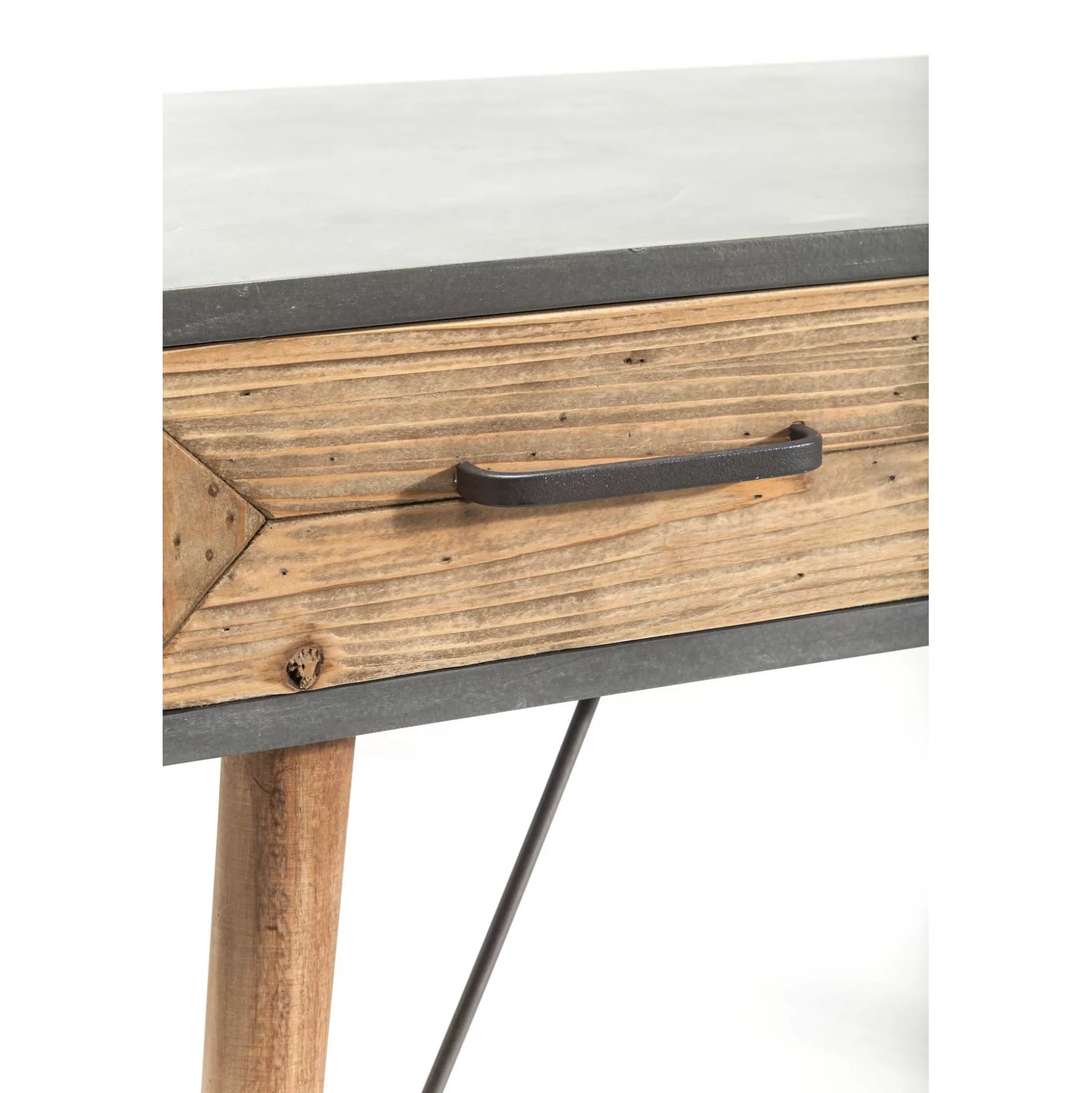 Bureau En Bois X Factory 3 Tiroirs 120x60cm ^KARE Design Shop