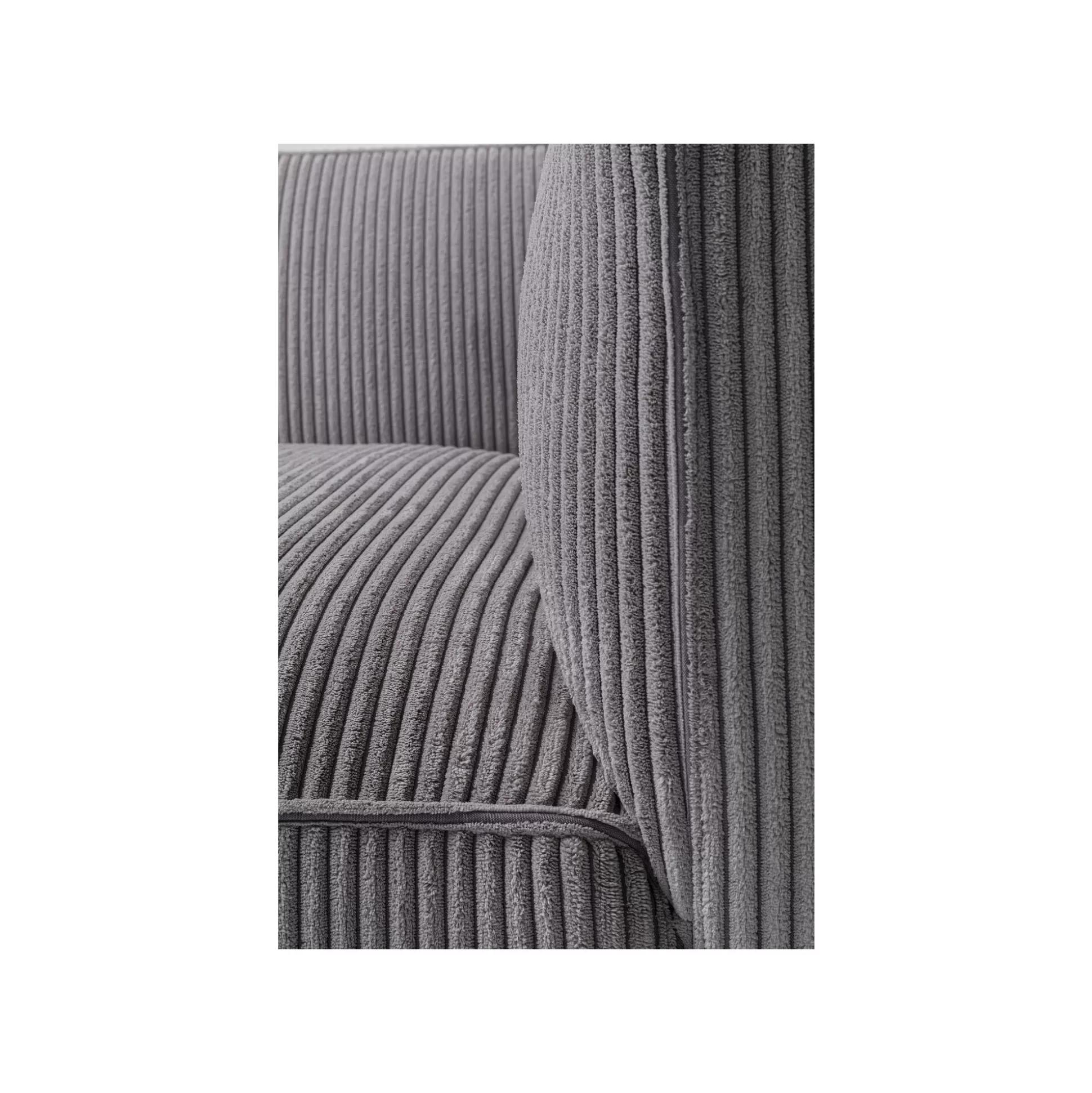 Canapé Cubetto 3 Places Cord Gris Clair ^KARE Design Online