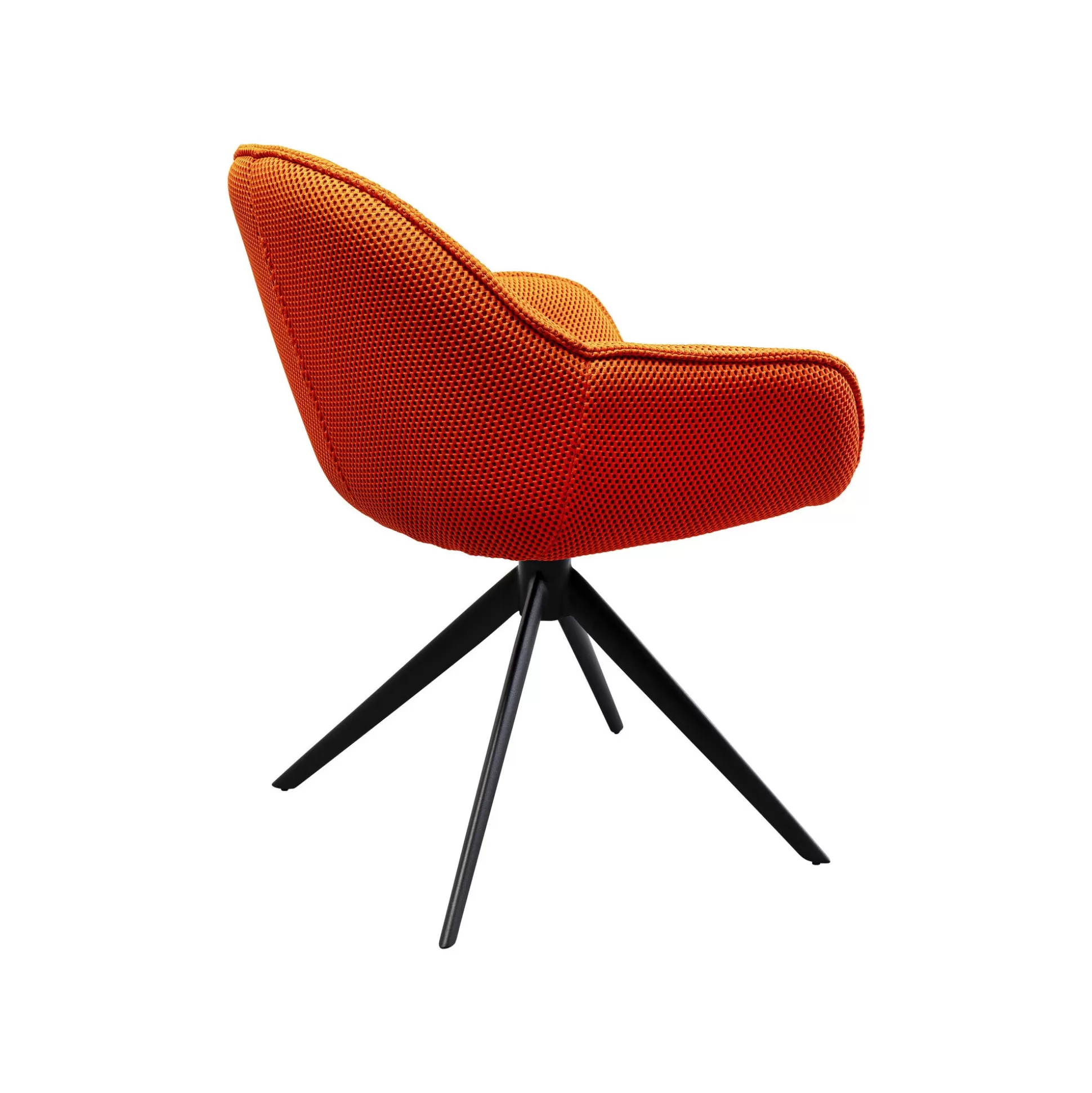 Chaise Avec Accoudoirs Pivotante Carlito Mesh Orange ^KARE Design Flash Sale