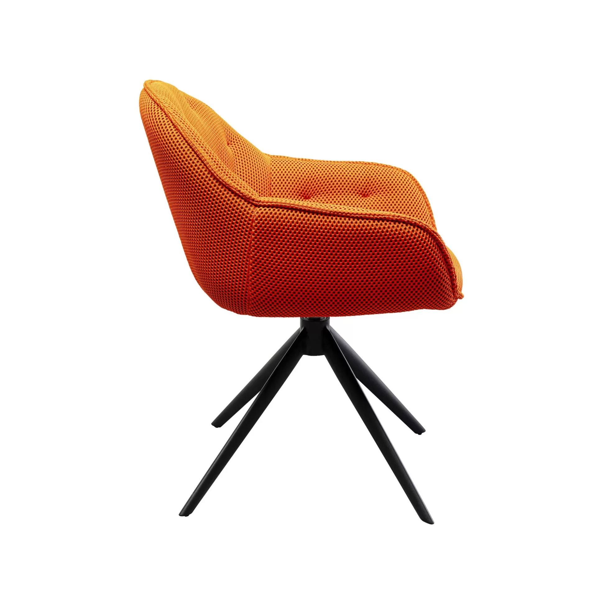 Chaise Avec Accoudoirs Pivotante Carlito Mesh Orange ^KARE Design Flash Sale