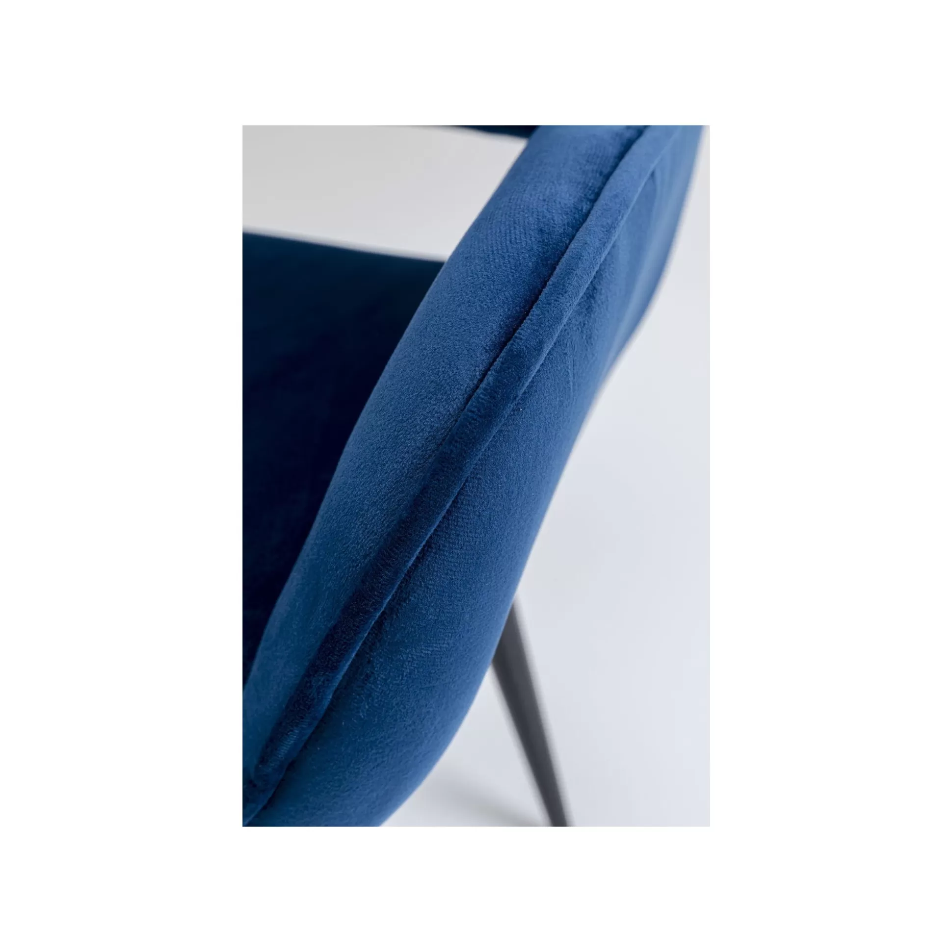 Chaise Avec Accoudoirs San Francisco Velours Bleu Pétrole ^KARE Design Sale