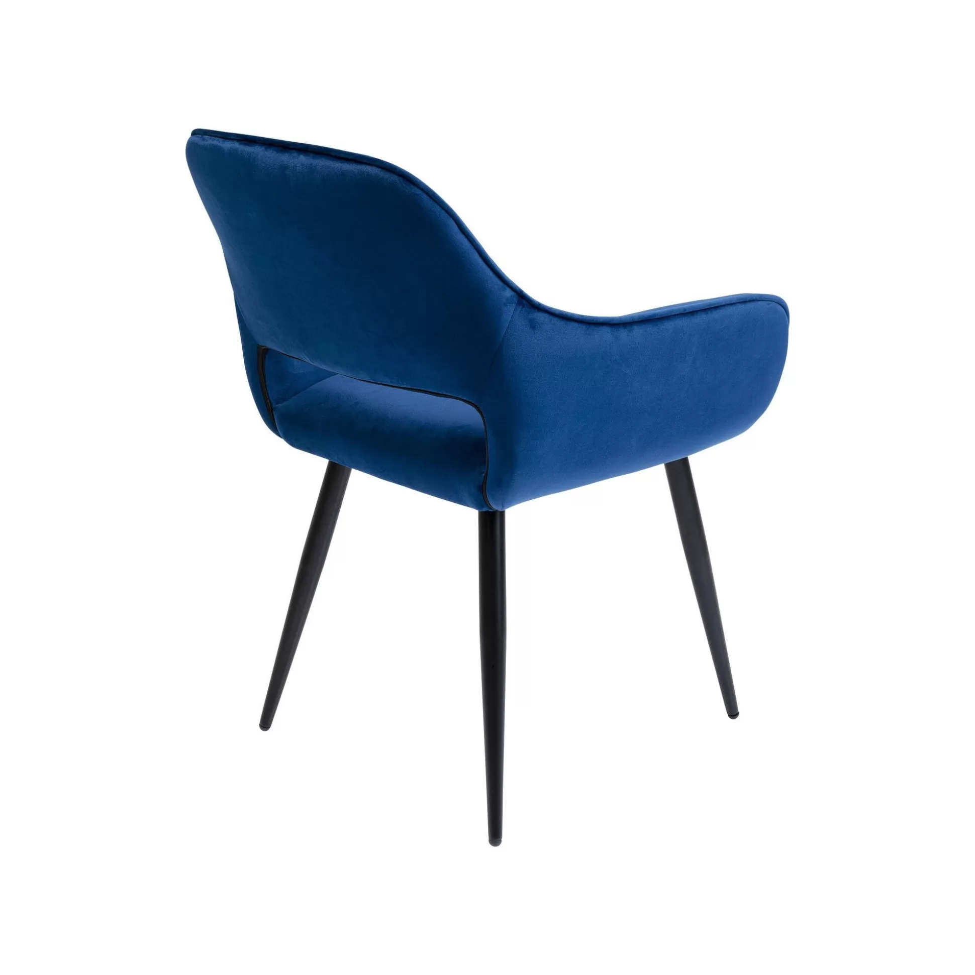 Chaise Avec Accoudoirs San Francisco Velours Bleu Pétrole ^KARE Design Sale