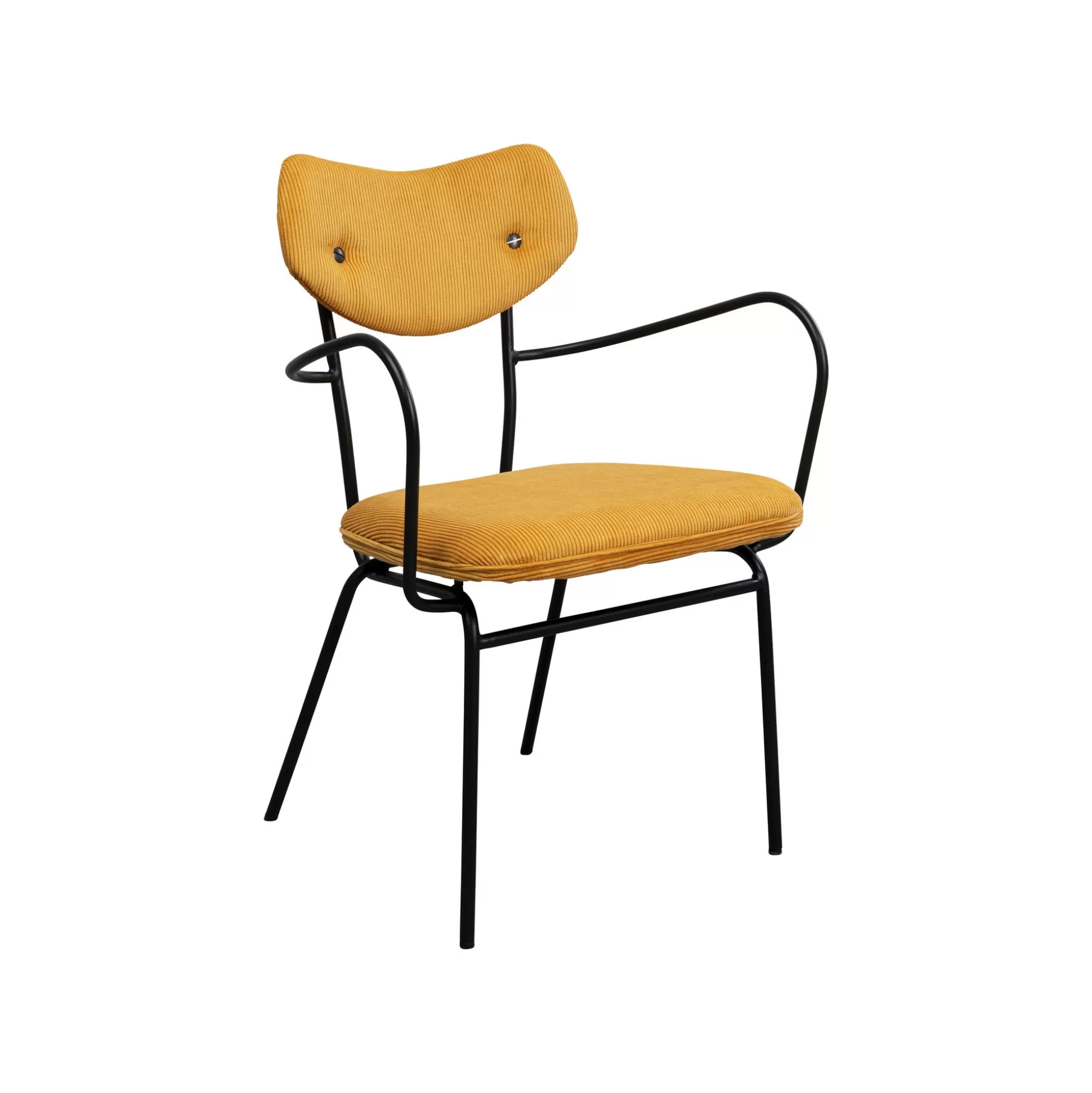 chaise_avec_accoudoirs_viola_jaune_kare_design_5.webp Chaise Avec Accoudoirs Viola Jaune ^KARE Design Best Sale