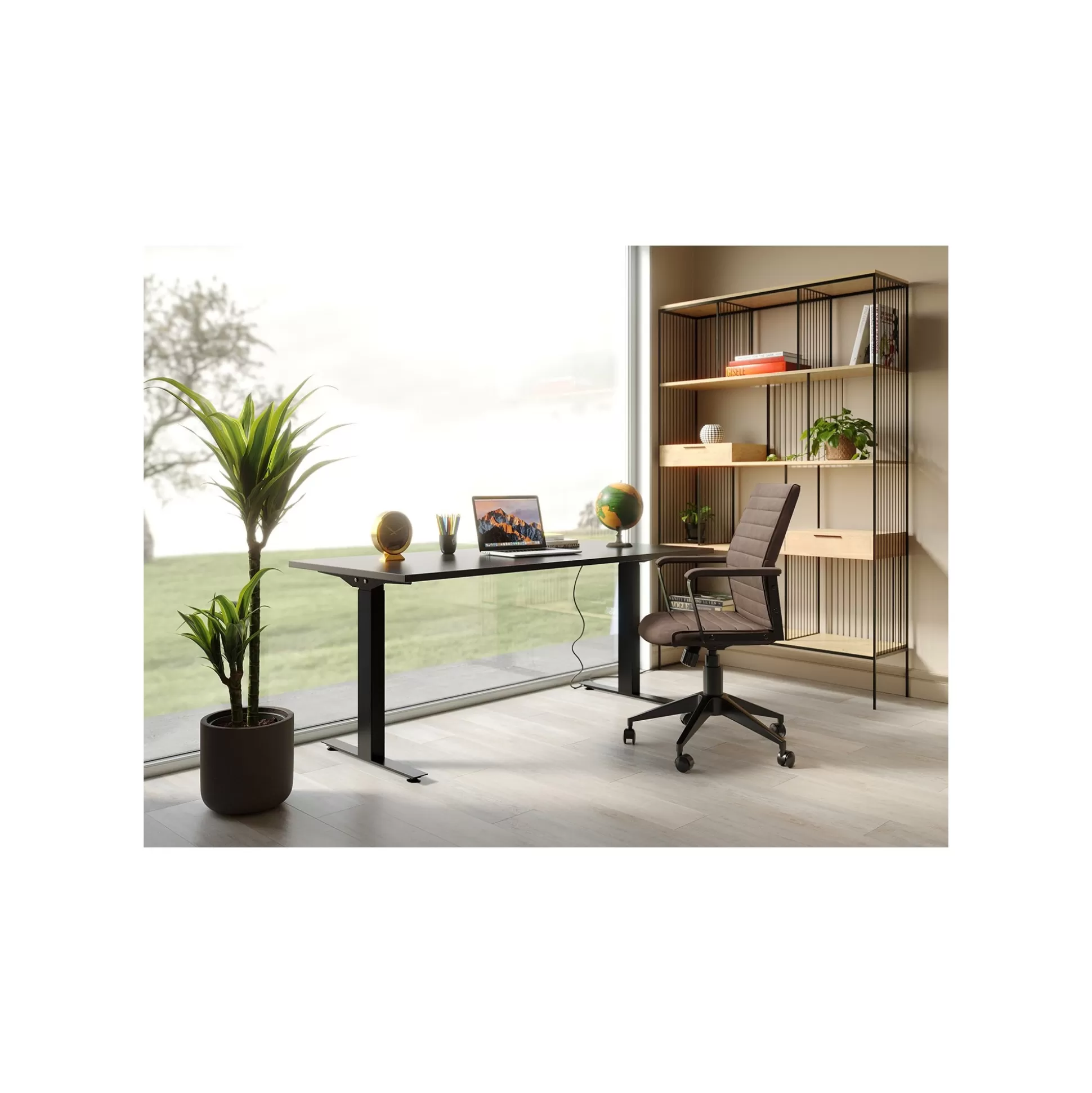 Chaise De Bureau Pivotante Labora Marron Foncé ^KARE Design Shop