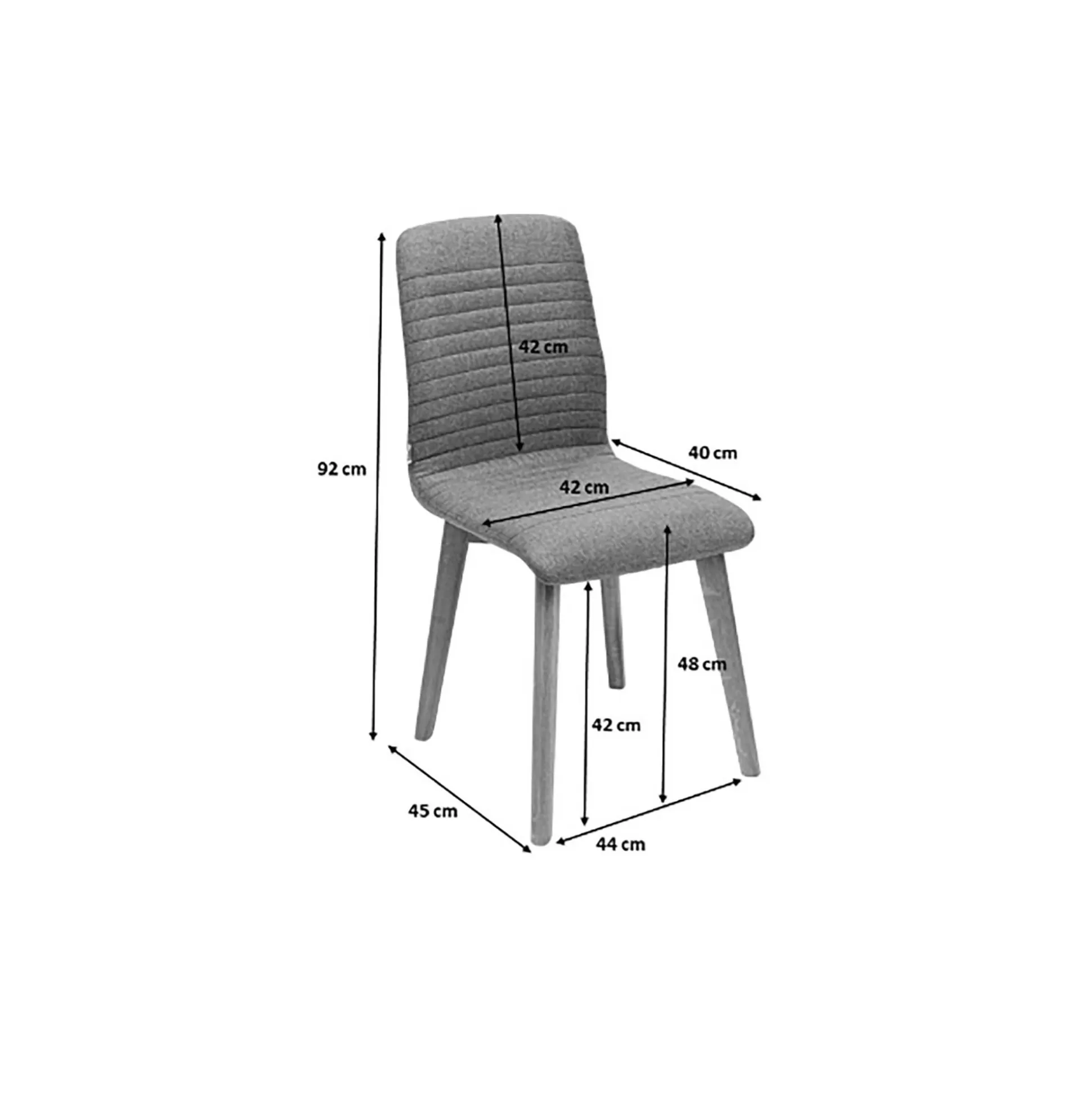 Chaise Lara Cord Côtelée Crème ^KARE Design Store