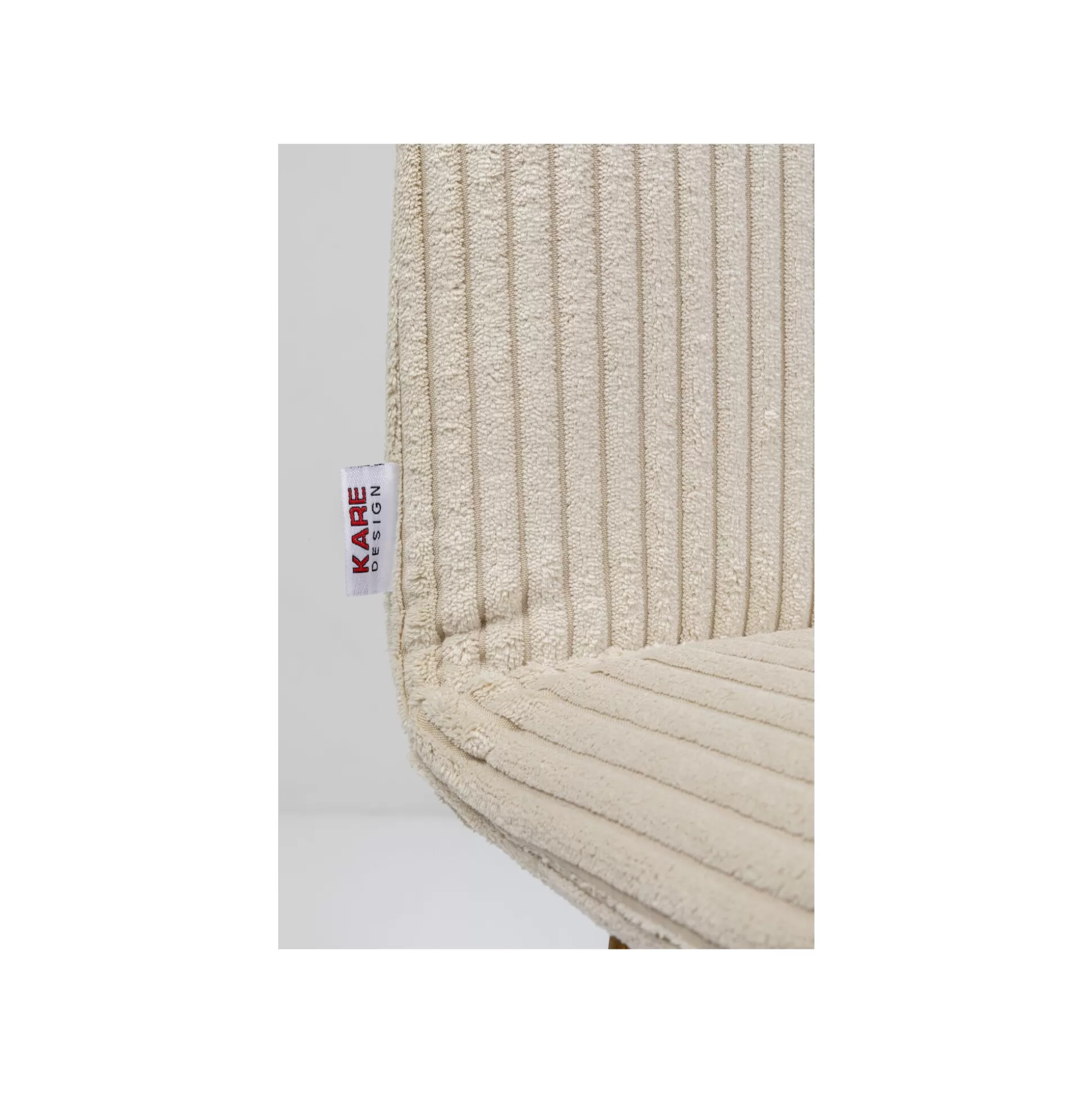 Chaise Lara Cord Côtelée Crème ^KARE Design Store