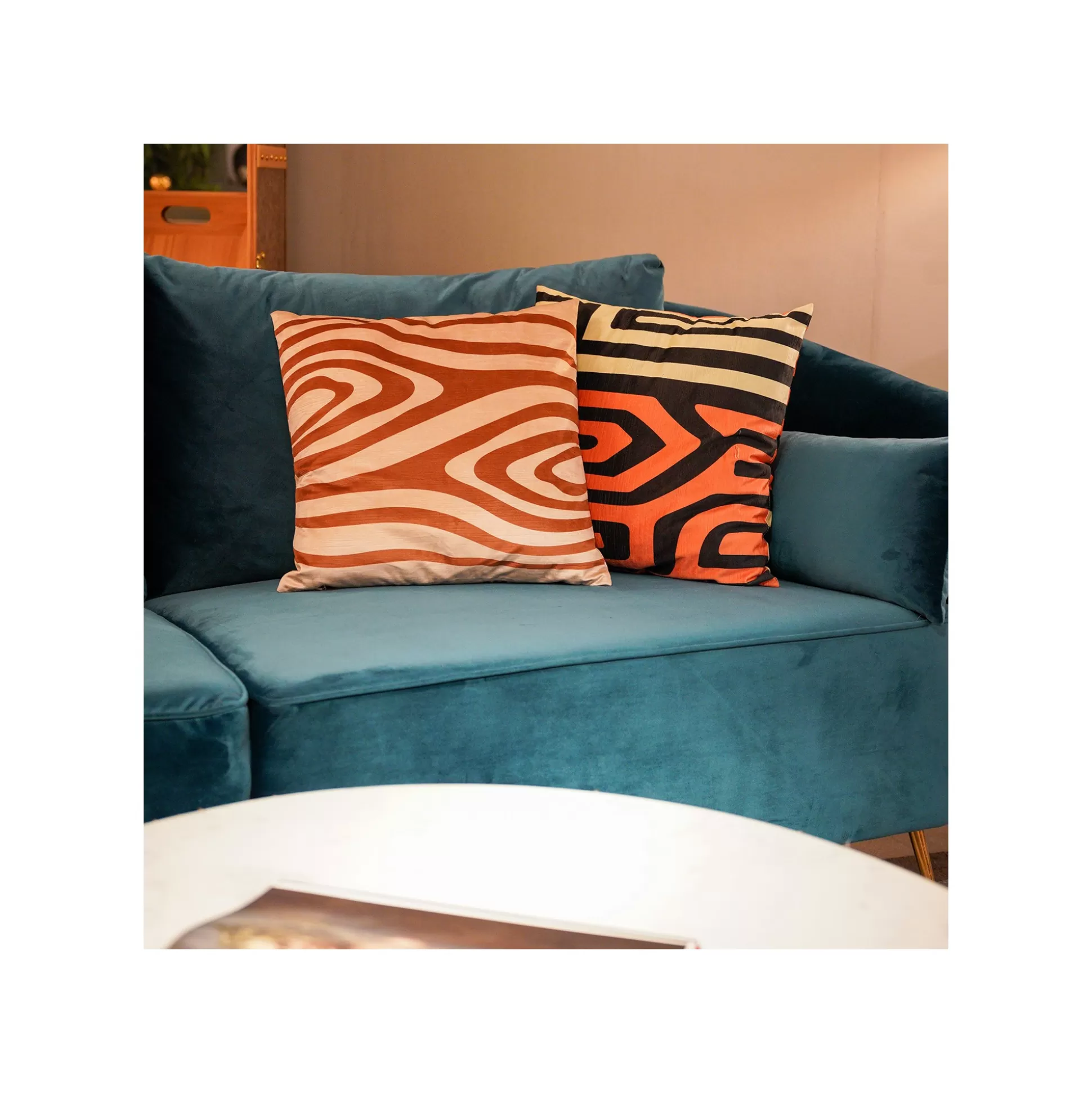 Coussin Zèbre Beige Et Marron ^KARE Design Cheap
