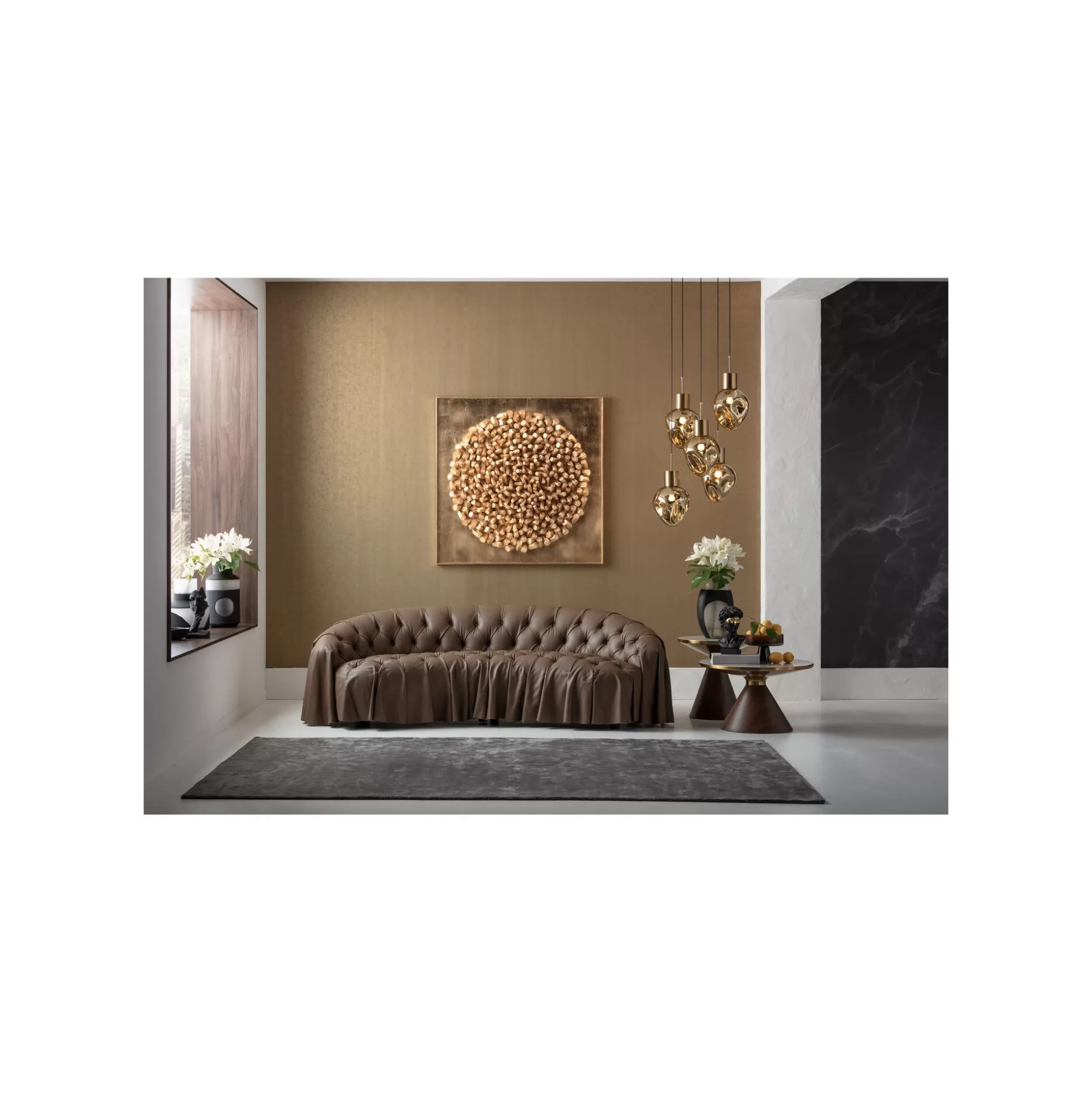 Déco Buste Homme Noir Profil Masque Doré ^KARE Design Cheap
