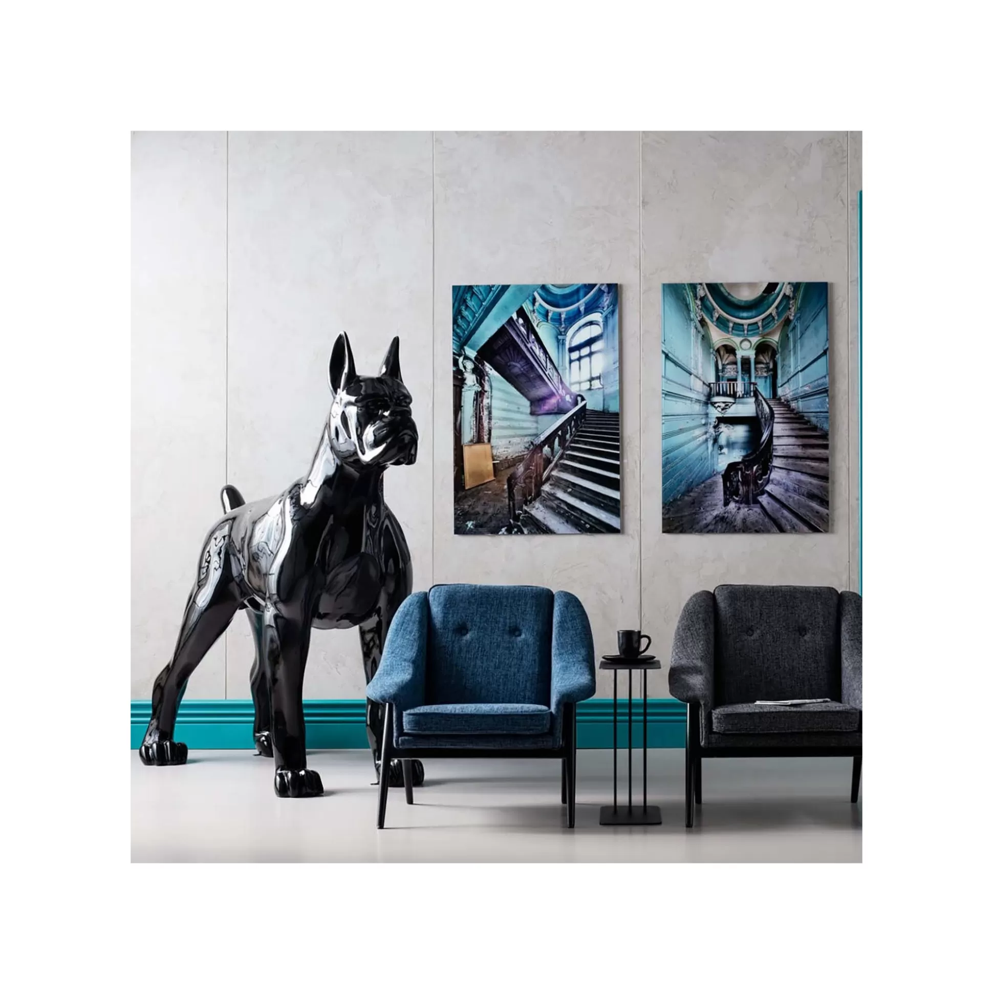 Déco Chien Toto XXL Noir ^KARE Design Outlet