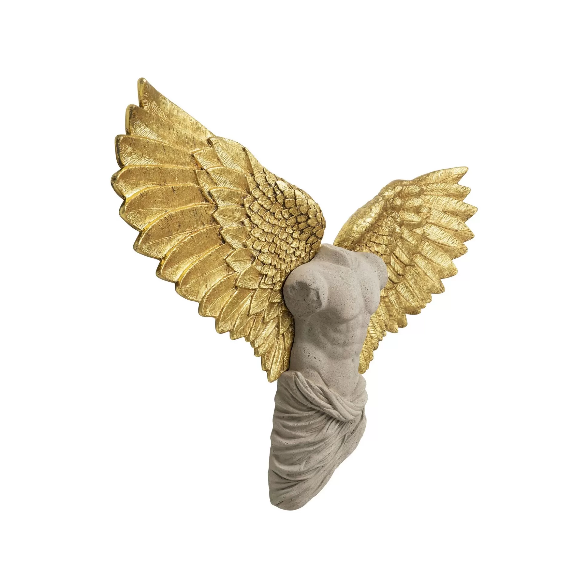 Déco Murale Buste Homme Ailes Dorées 124x71cm ^KARE Design Discount