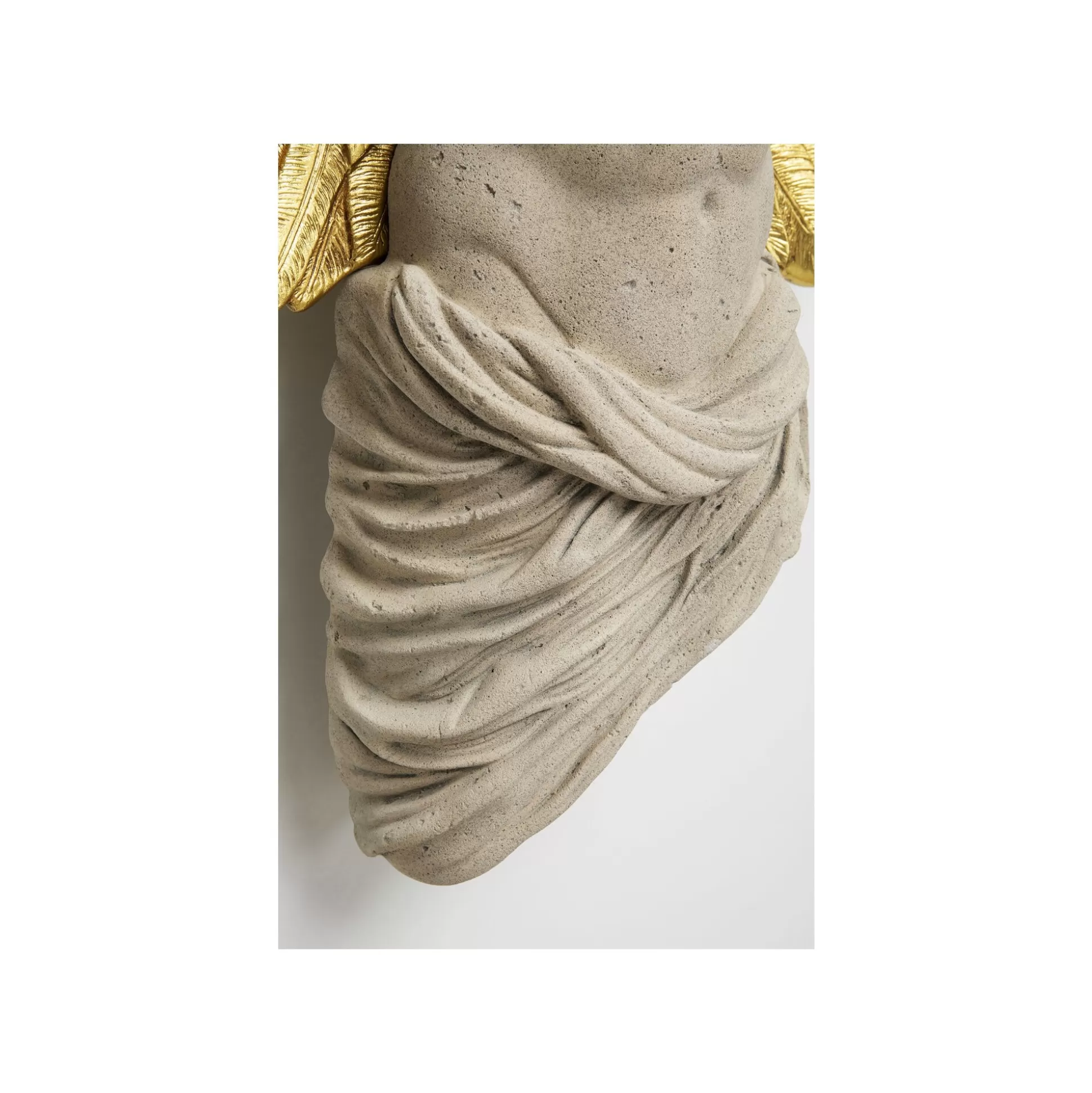 Déco Murale Buste Homme Ailes Dorées 124x71cm ^KARE Design Discount