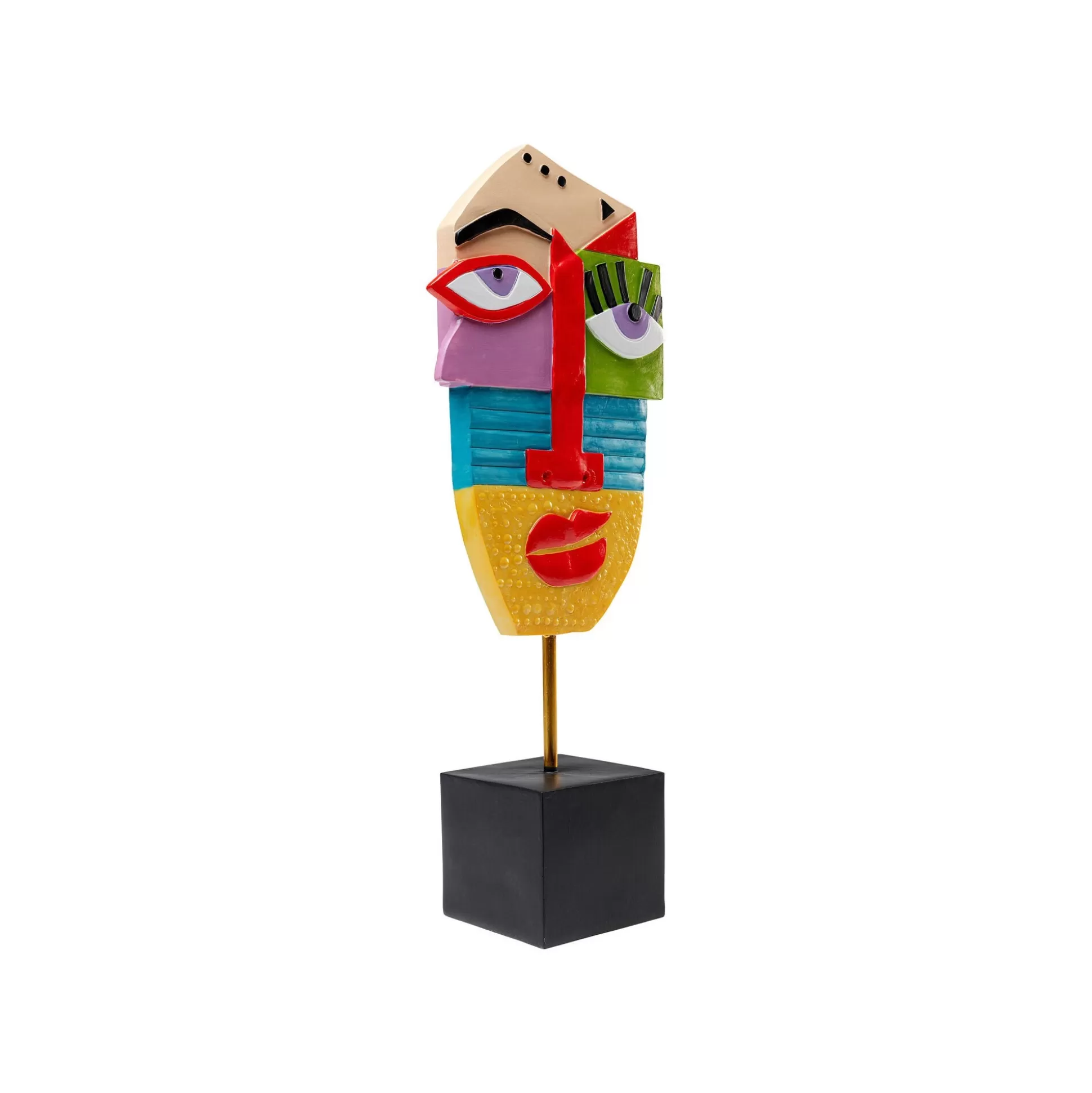 Déco Visage Abstrait Multicolore ^KARE Design Store
