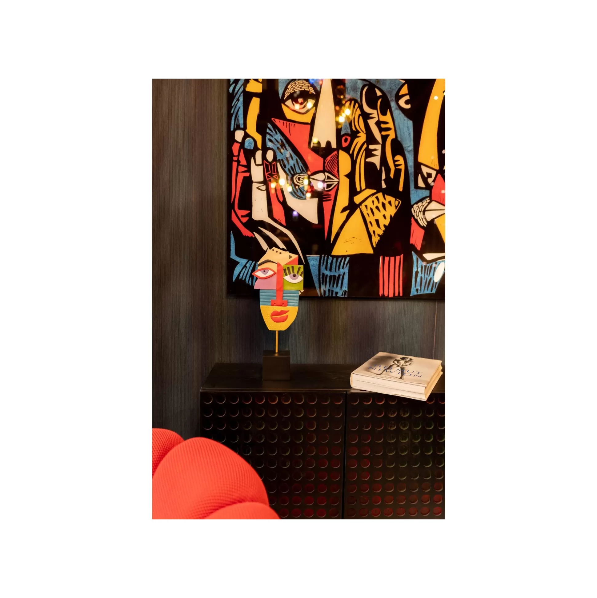 Déco Visage Abstrait Multicolore ^KARE Design Store