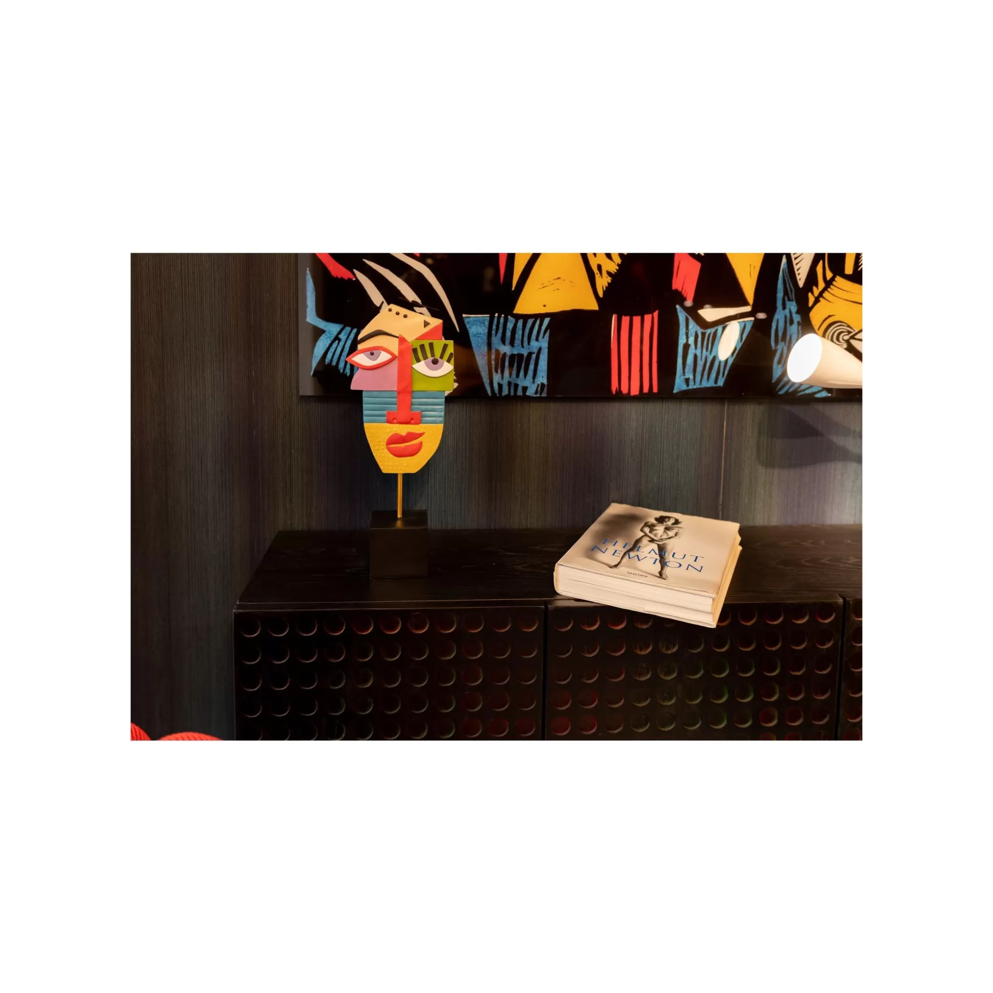 Déco Visage Abstrait Multicolore ^KARE Design Store