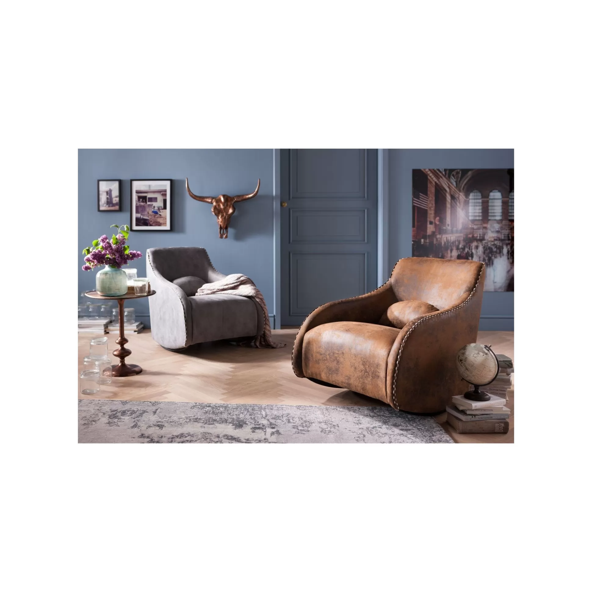 Fauteuil à Bascule Swing Ritmo Vintage Marron ^KARE Design Cheap