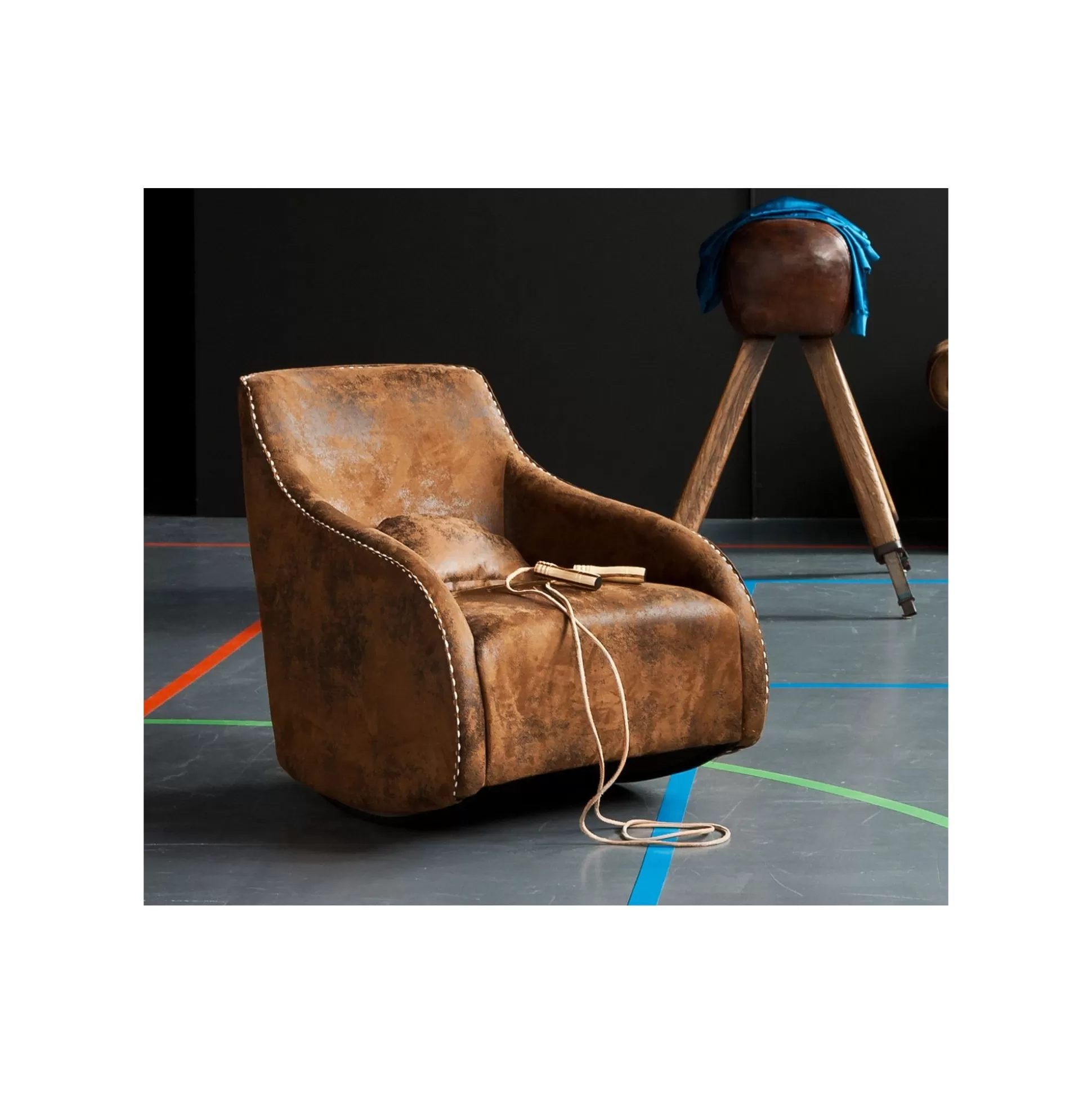 Fauteuil à Bascule Swing Ritmo Vintage Marron ^KARE Design Cheap