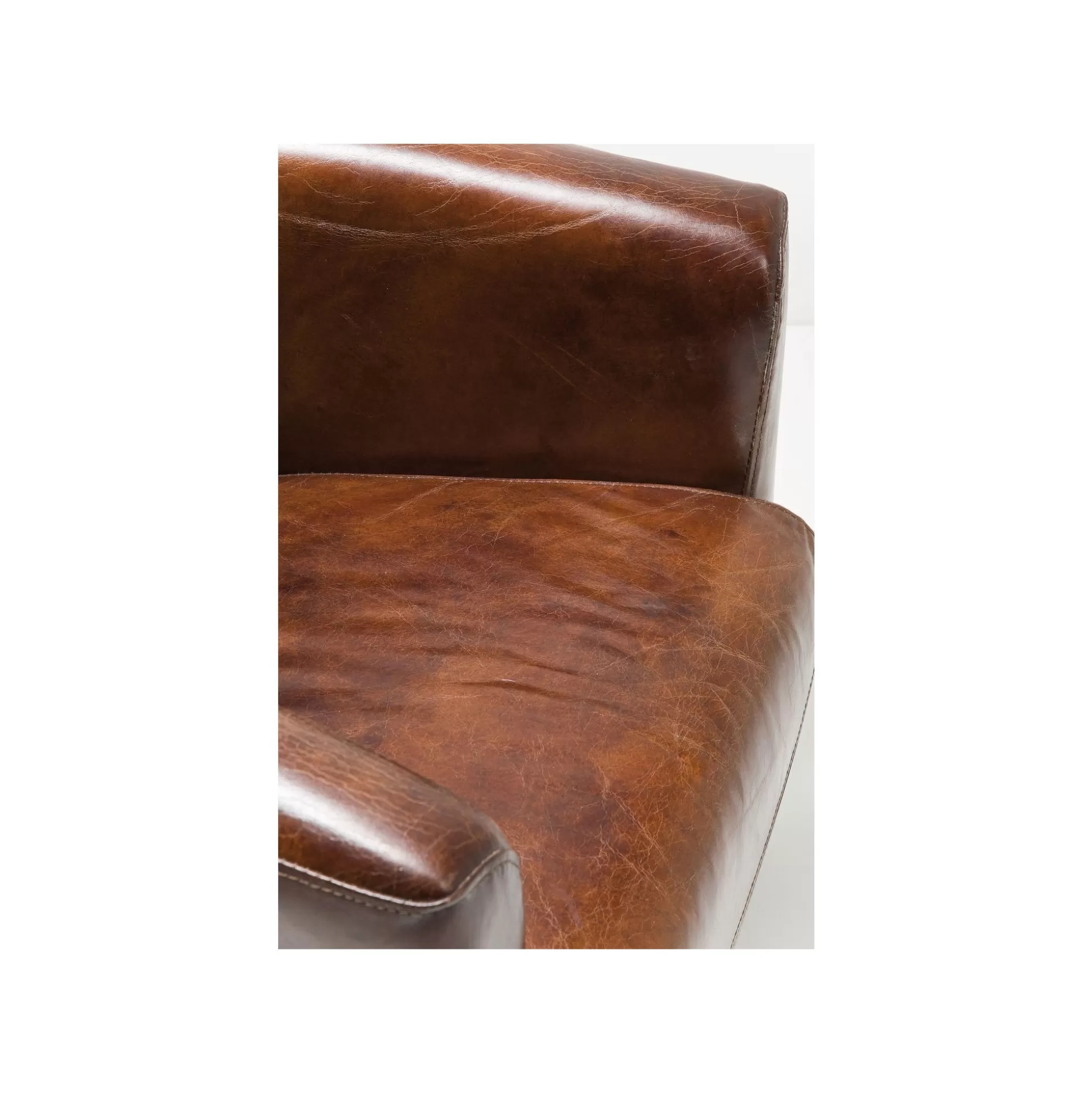 Fauteuil Cigar Lounge Cuir Vintage ^KARE Design Store