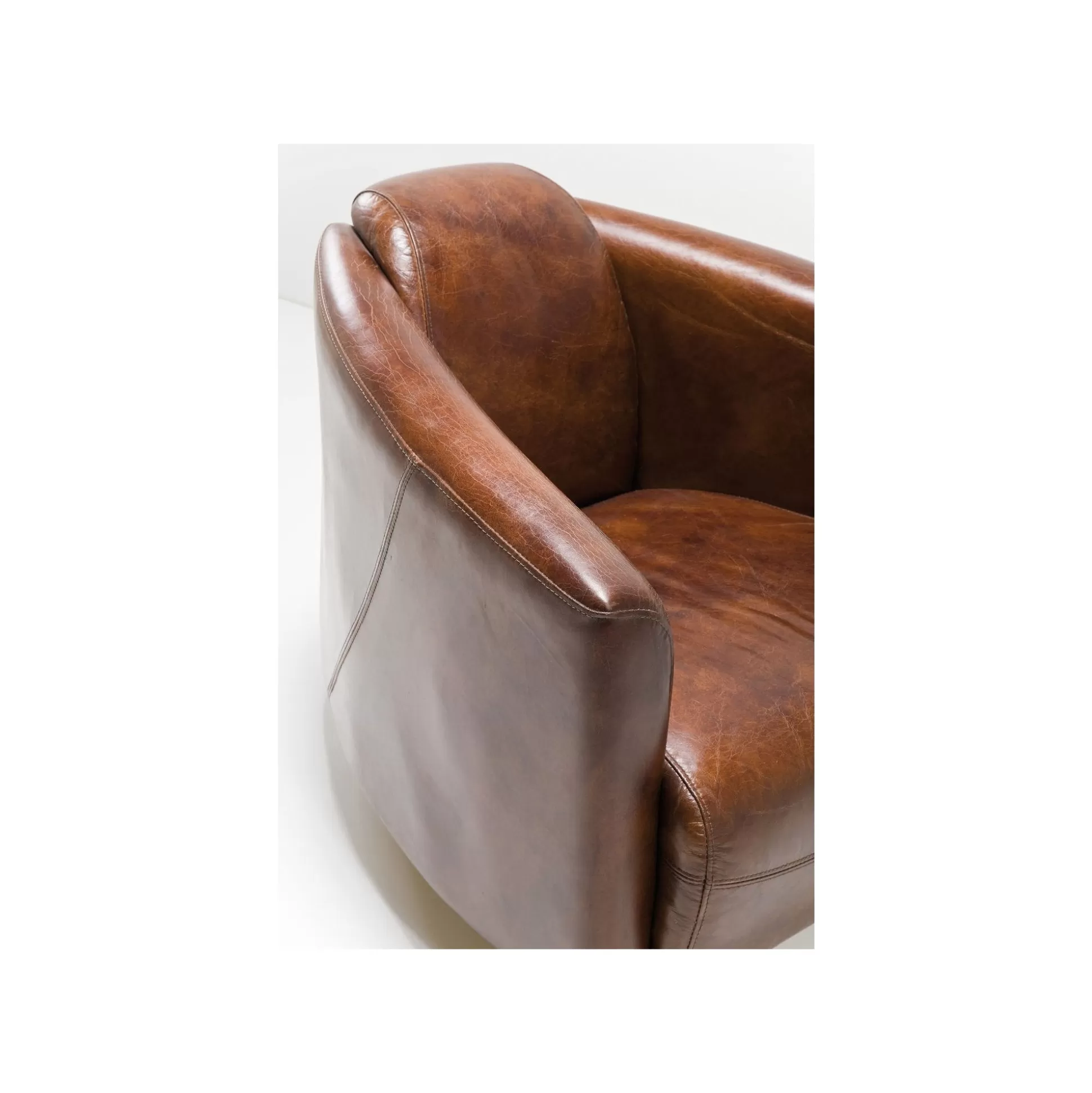 Fauteuil Cigar Lounge Cuir Vintage ^KARE Design Store