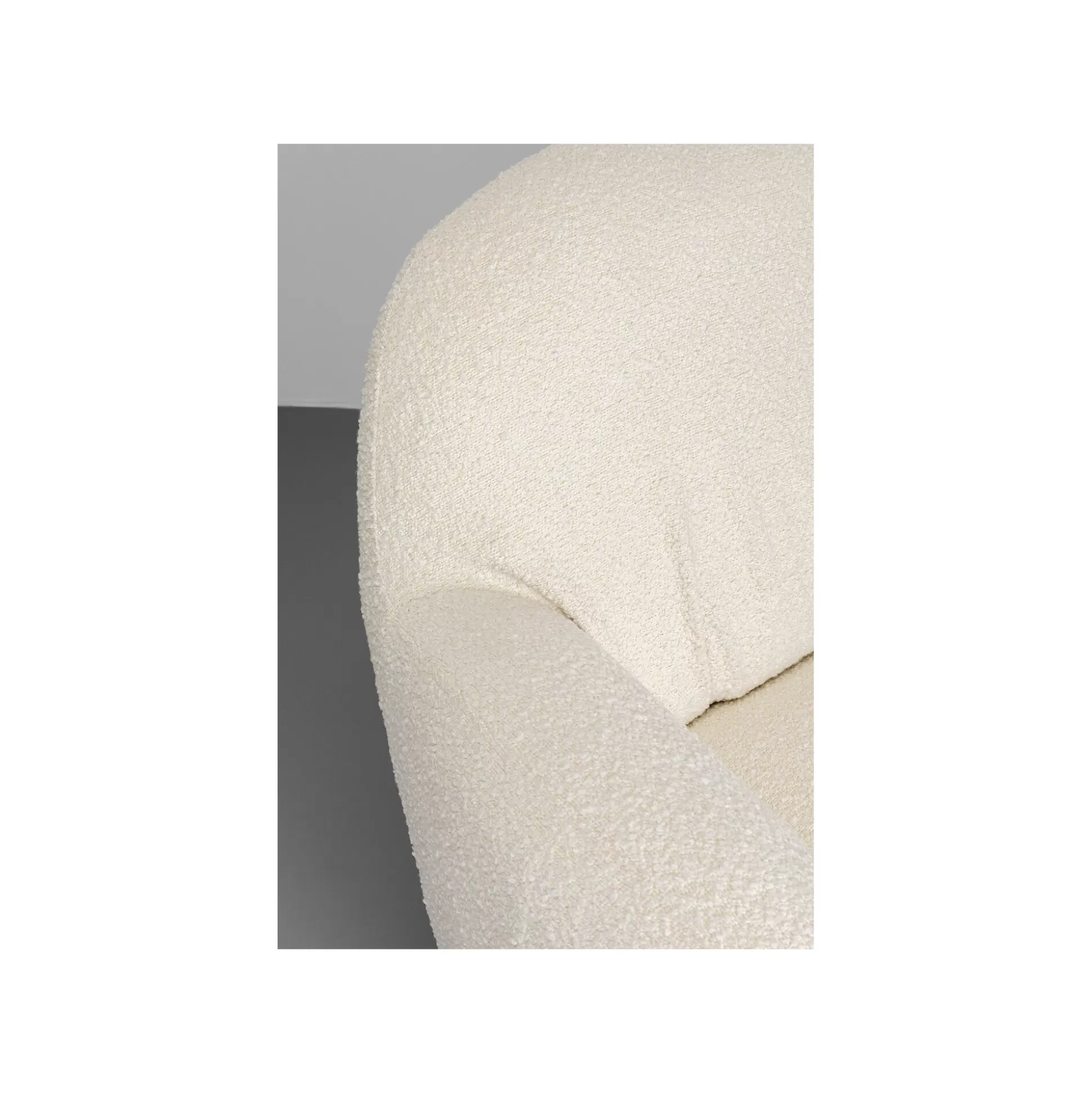 Fauteuil Pivotant Nube Boucle Crème ^KARE Design Clearance