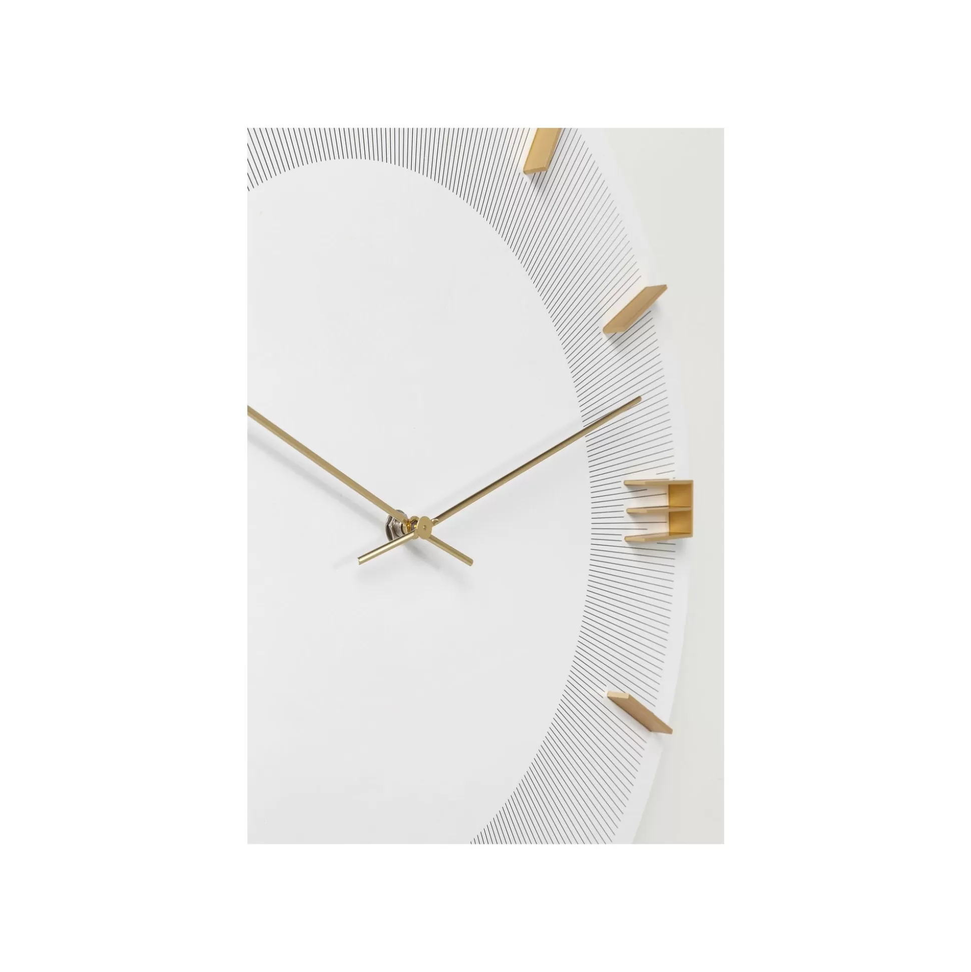 Horloge Murale Leonardo Blanche Et Dorée ^KARE Design Clearance