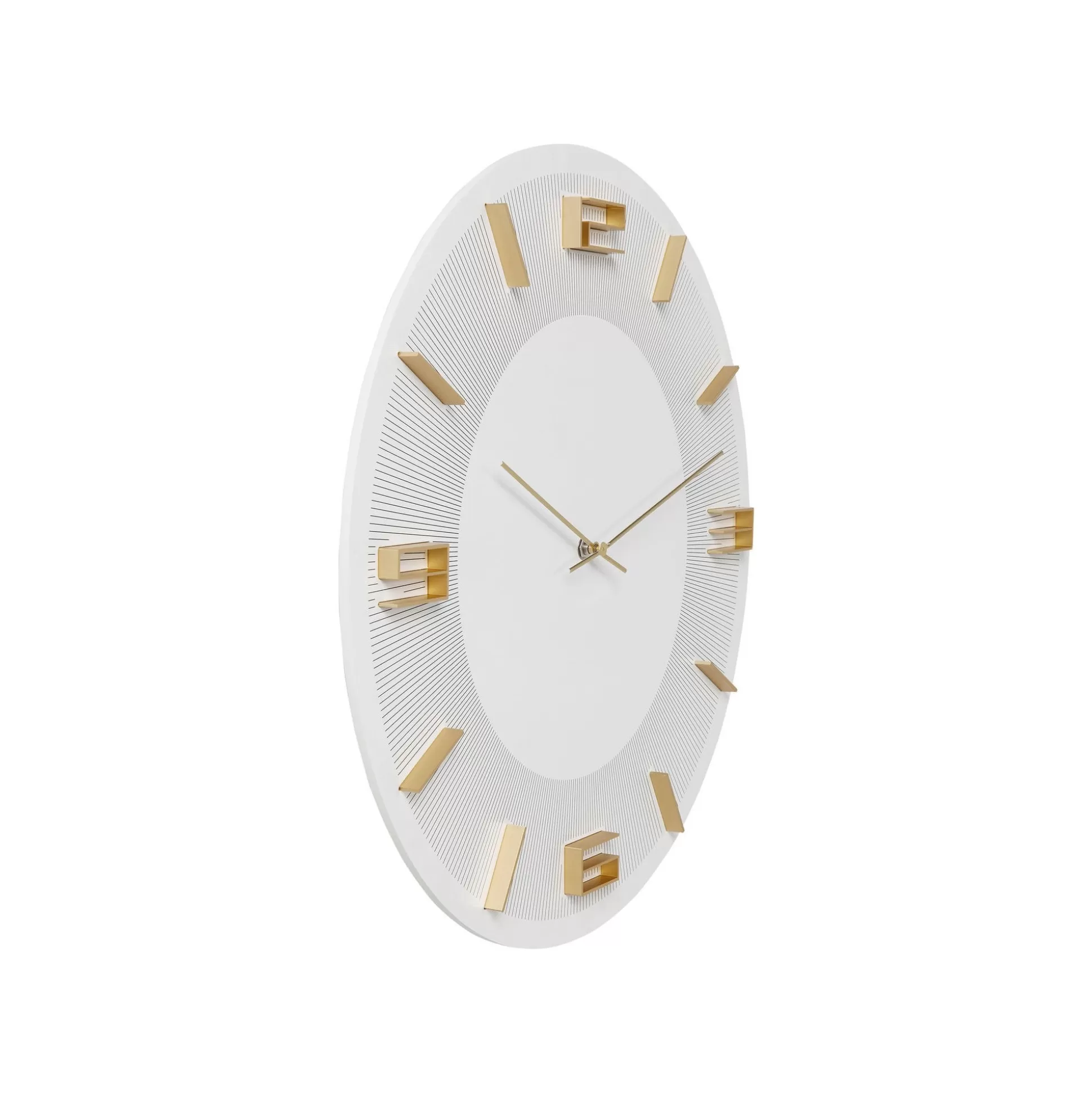 Horloge Murale Leonardo Blanche Et Dorée ^KARE Design Clearance