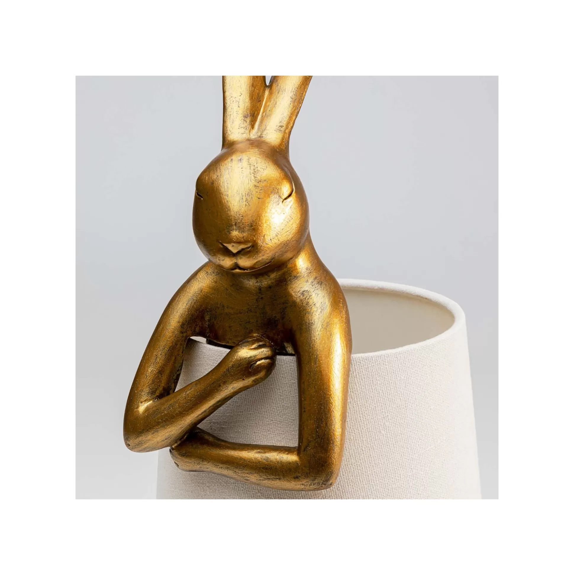 Lampe Animal Lapin Dorée Et Beige 50cm ^KARE Design Best