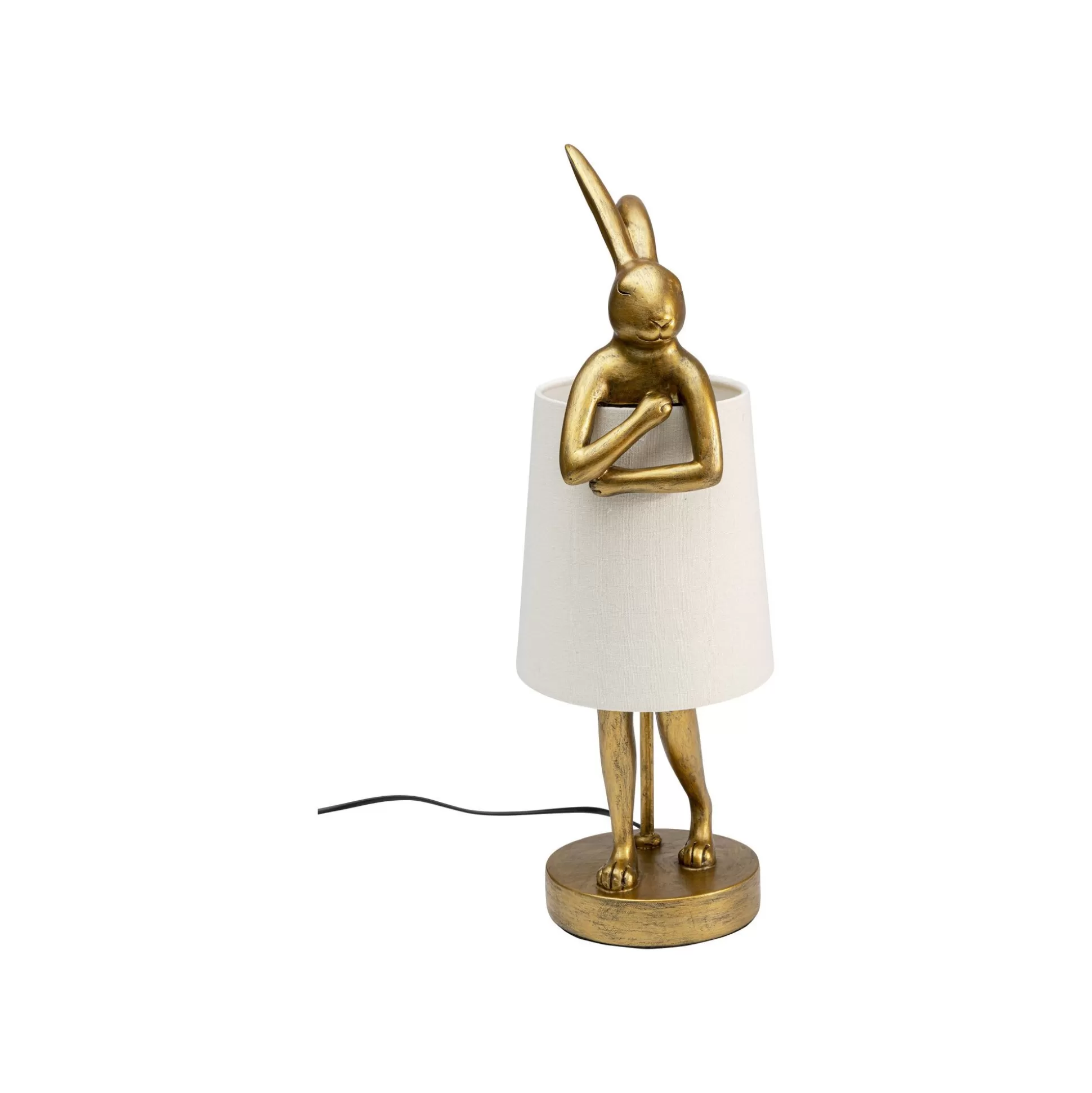 Lampe Animal Lapin Dorée Et Beige 50cm ^KARE Design Best
