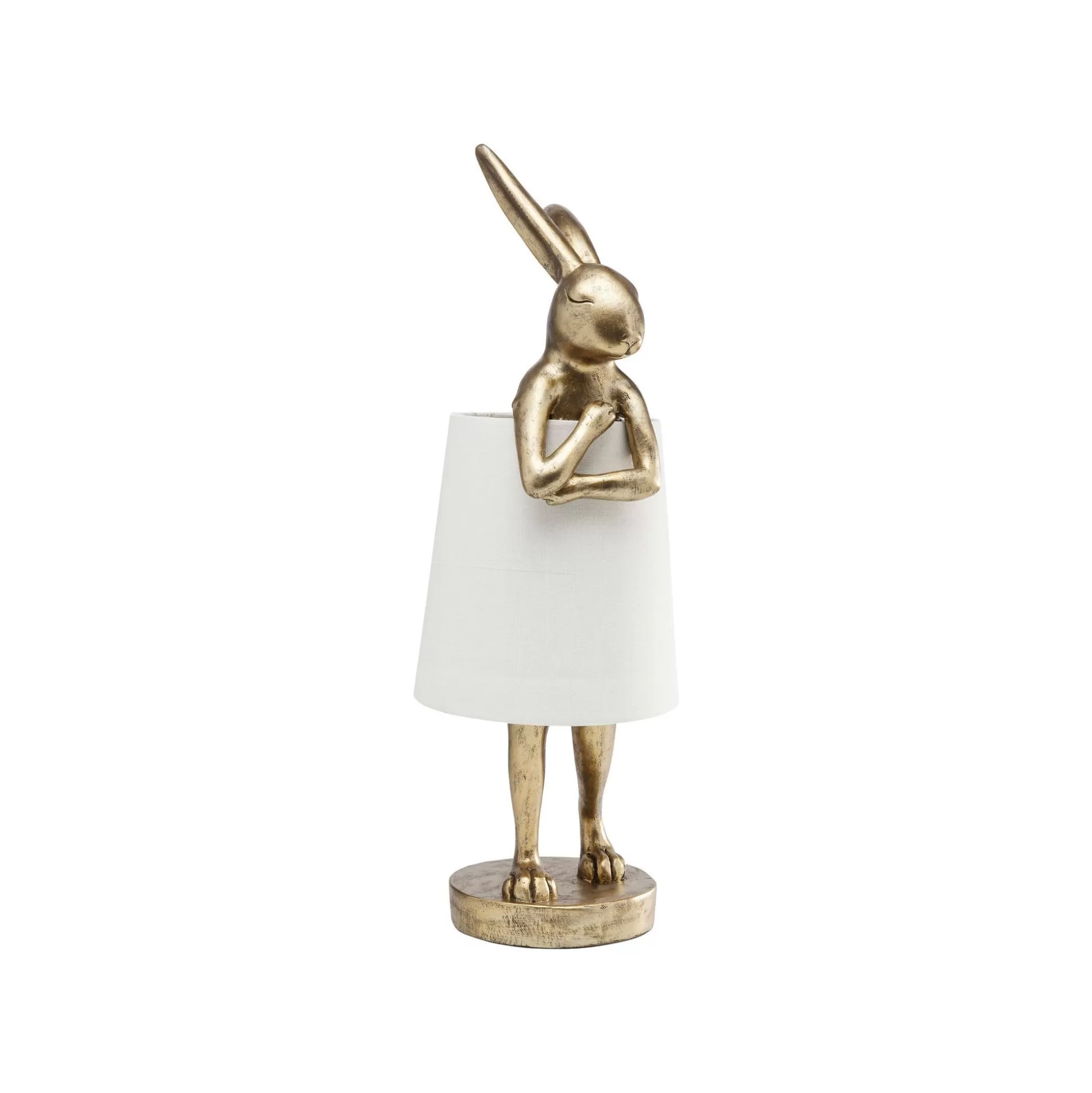 Lampe Animal Lapin Dorée Et Beige 68cm ^KARE Design Outlet