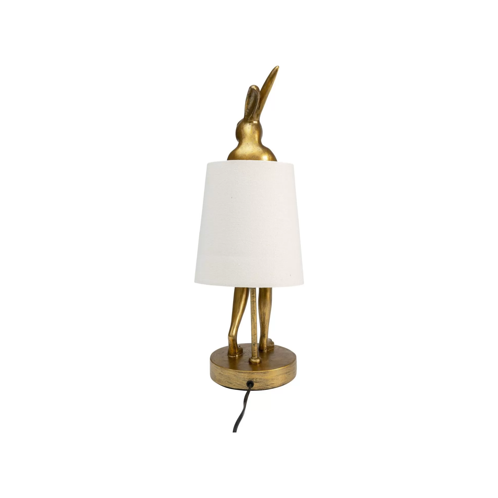 Lampe Animal Lapin Dorée Et Beige 50cm ^KARE Design Best