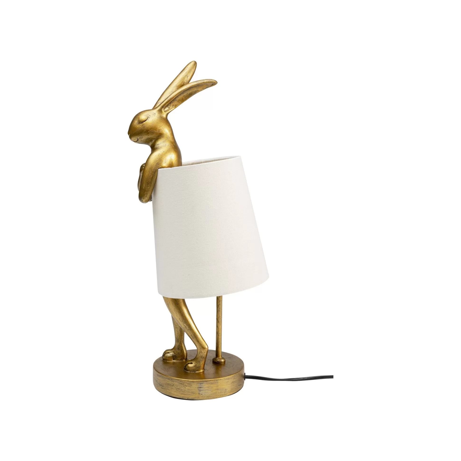 Lampe Animal Lapin Dorée Et Beige 50cm ^KARE Design Best