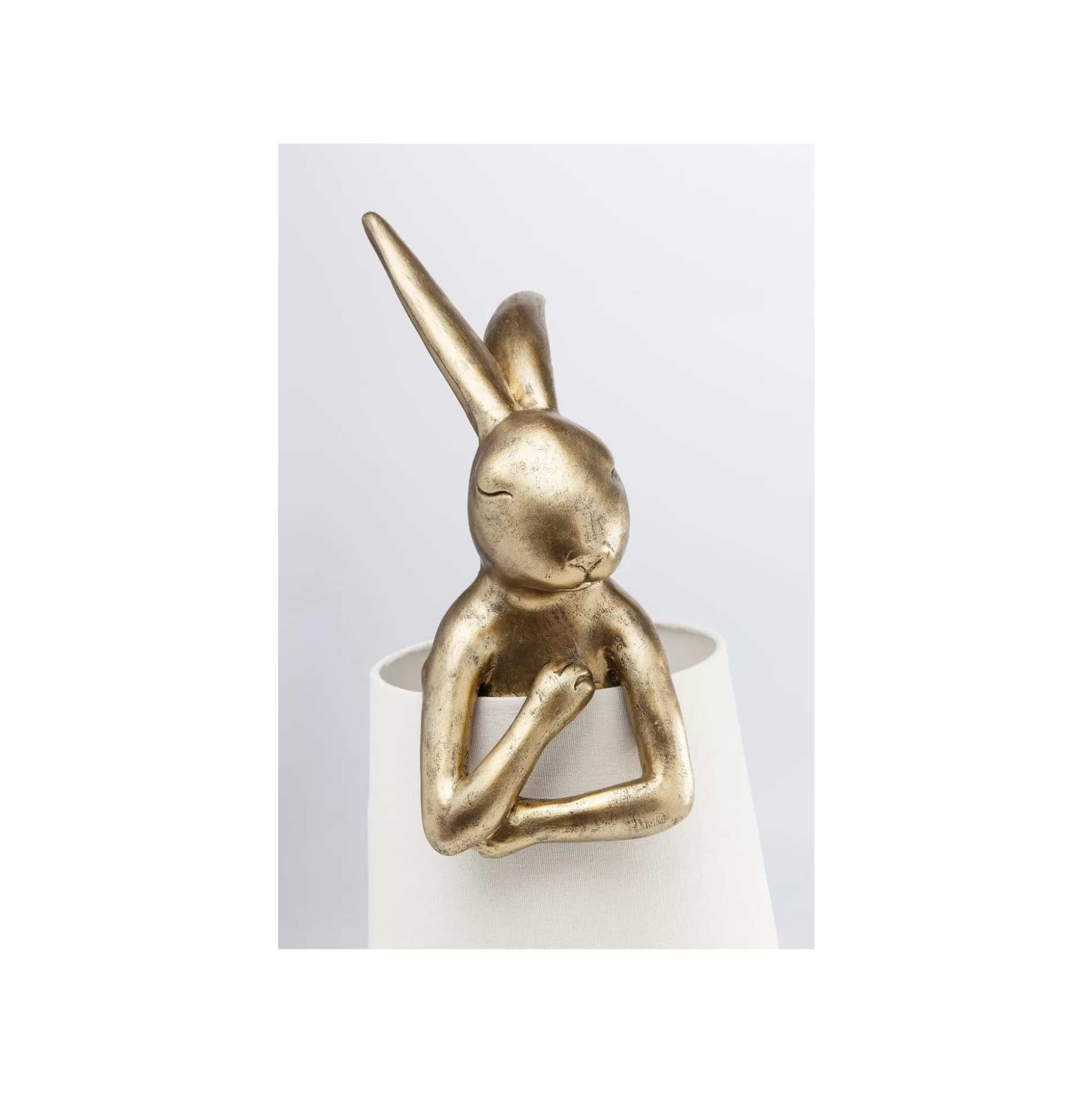 Lampe Animal Lapin Dorée Et Beige 68cm ^KARE Design Outlet