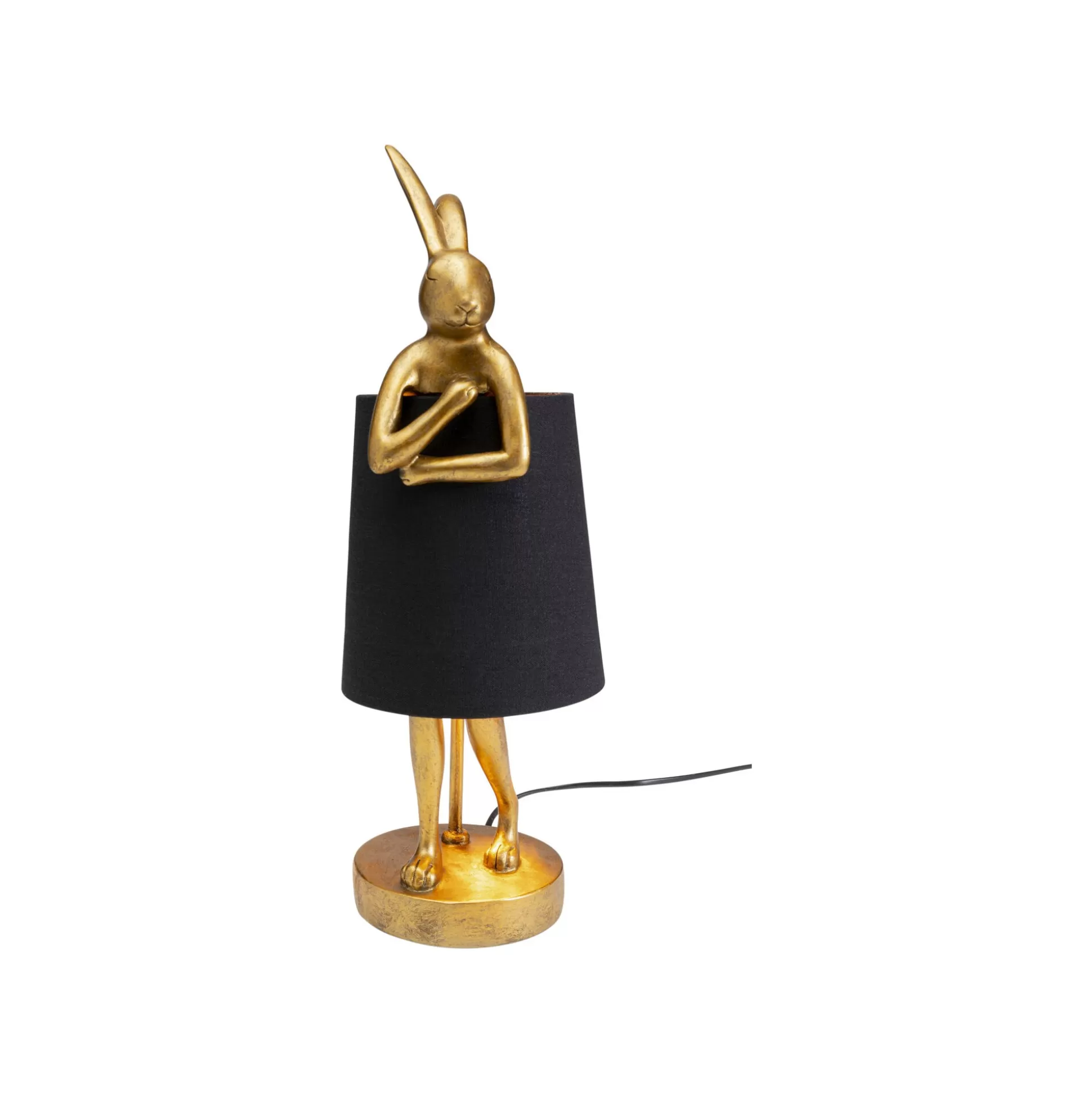 Lampe Animal Lapin Dorée Et Noire 50cm ^KARE Design Outlet