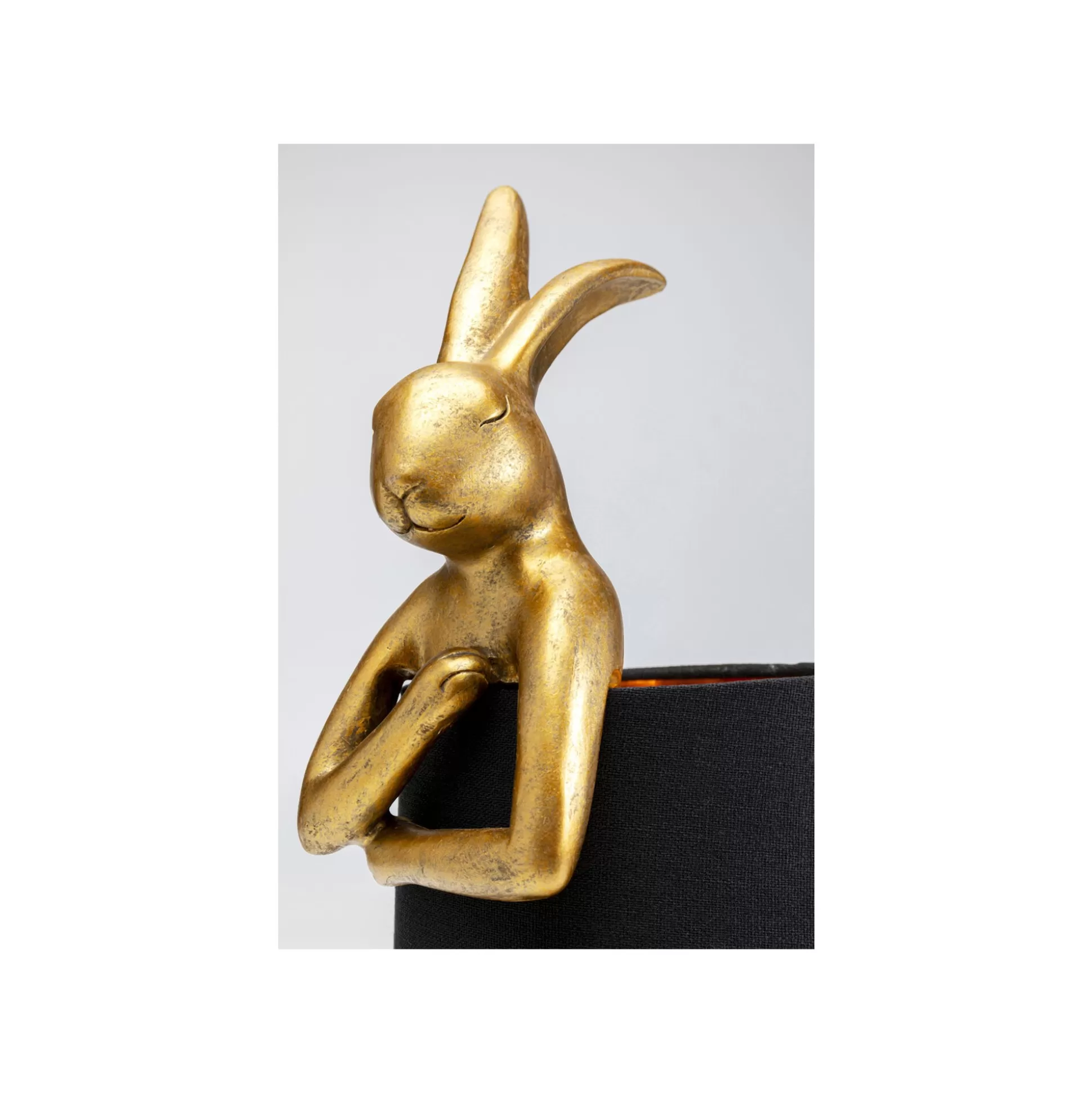 Lampe Animal Lapin Dorée Et Noire 50cm ^KARE Design Outlet