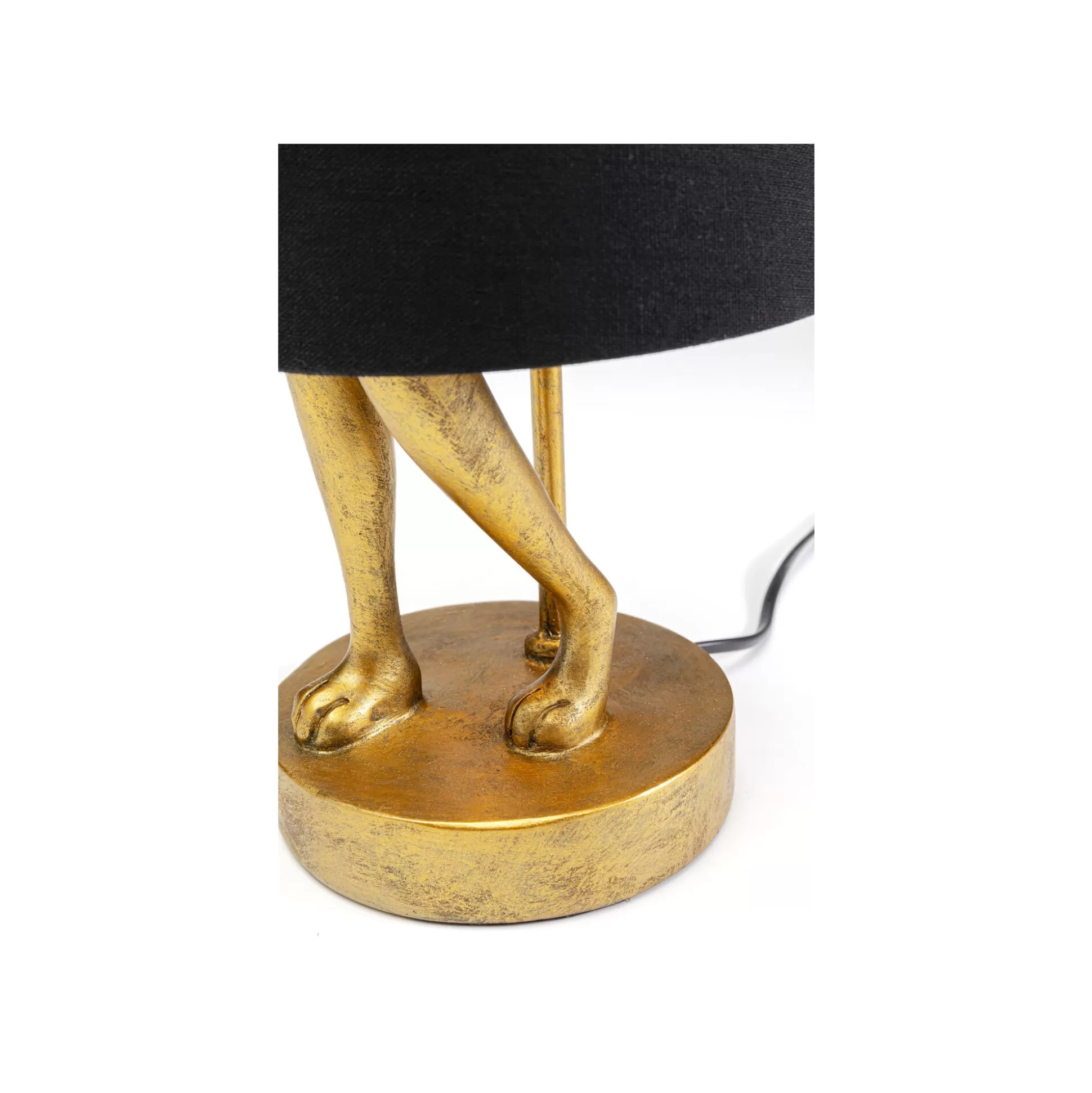 Lampe Animal Lapin Dorée Et Noire 50cm ^KARE Design Outlet
