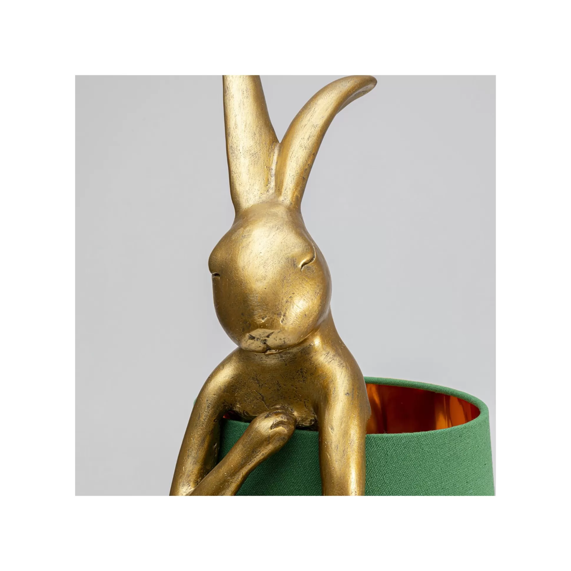Lampe Animal Lapin Dorée Et Verte 68cm ^KARE Design Cheap