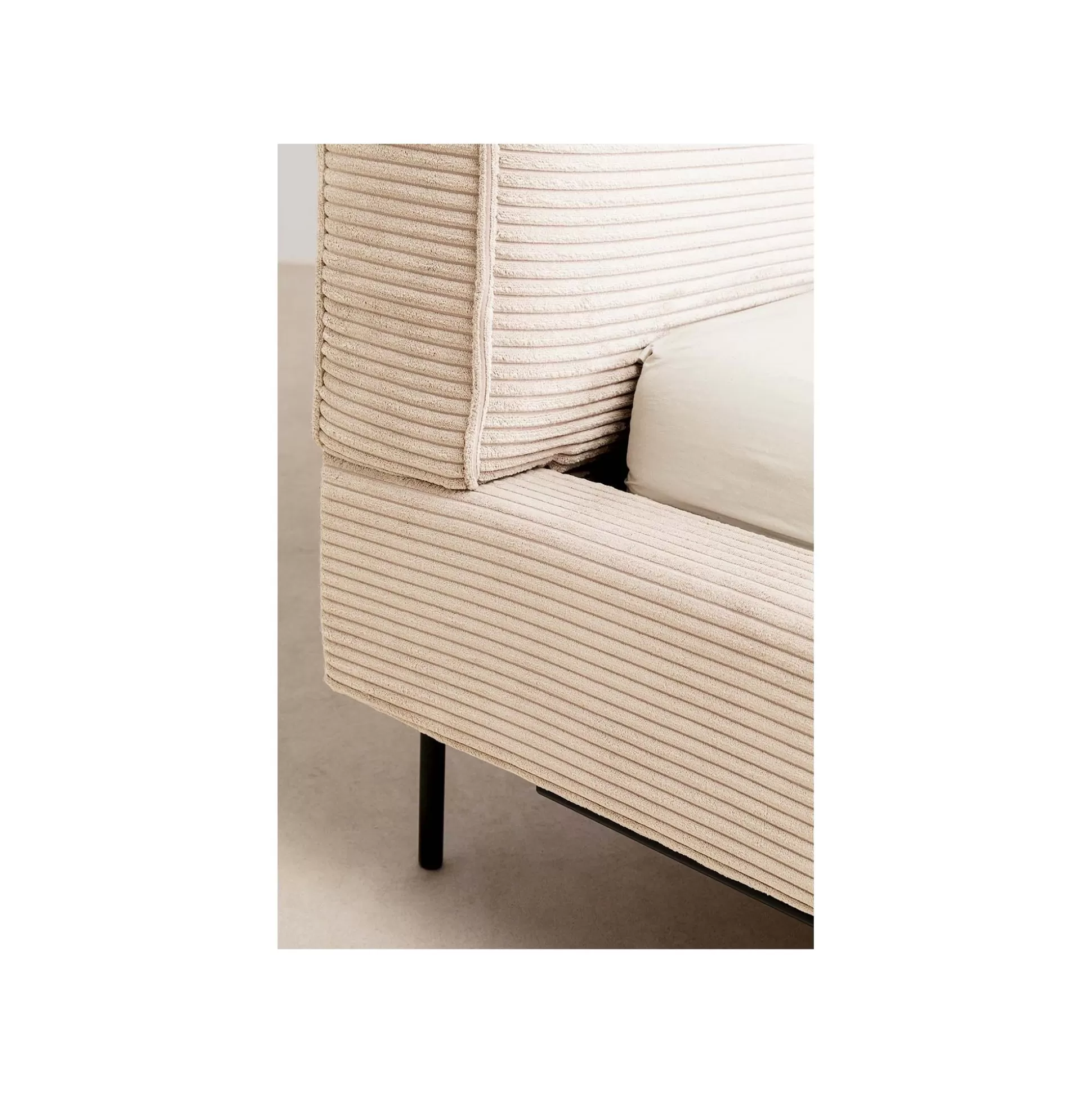 Lit East Side Cord Côtelé Crème ^KARE Design Cheap