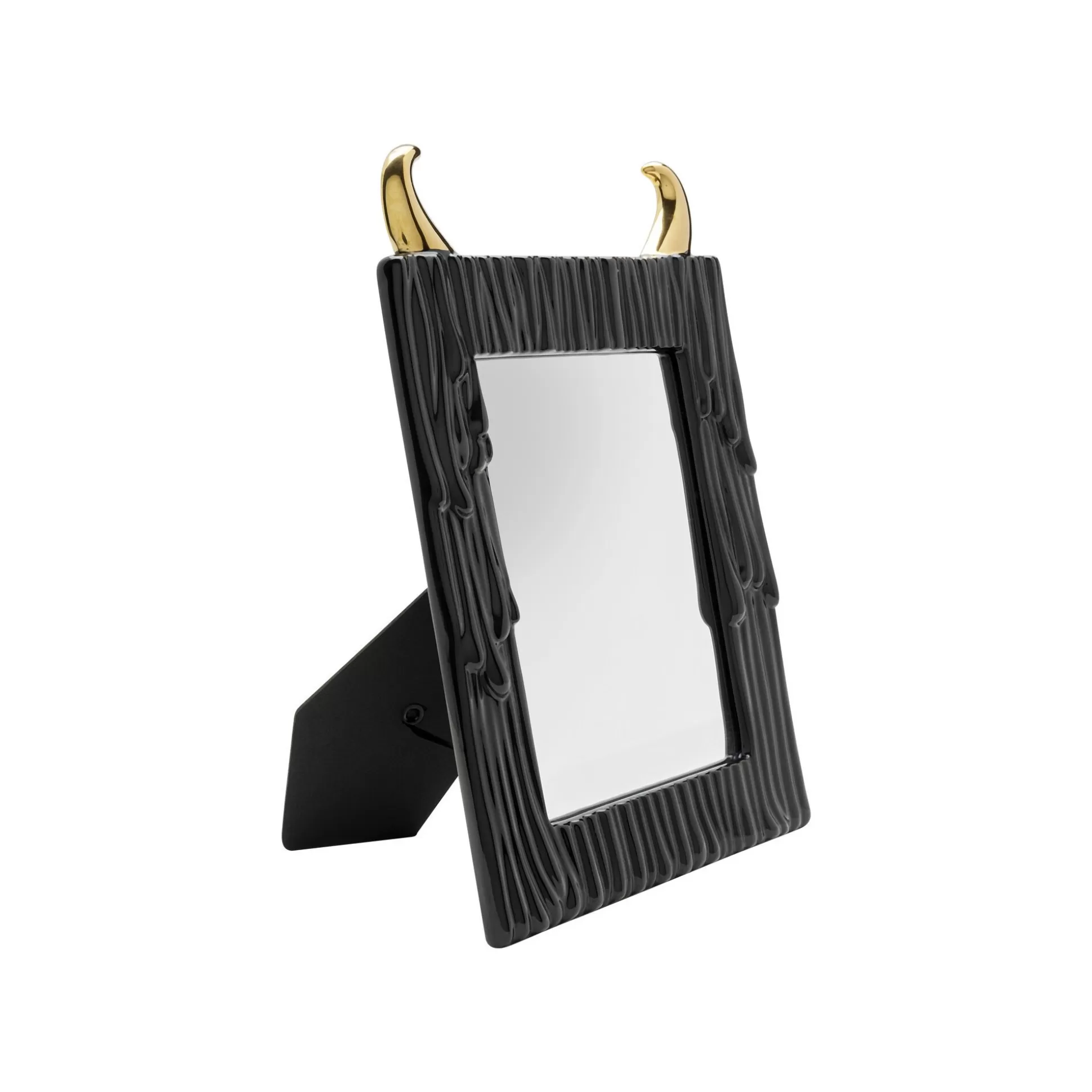 Miroir De Table Yeti Noir Et Doré 19x29cm ^KARE Design Shop