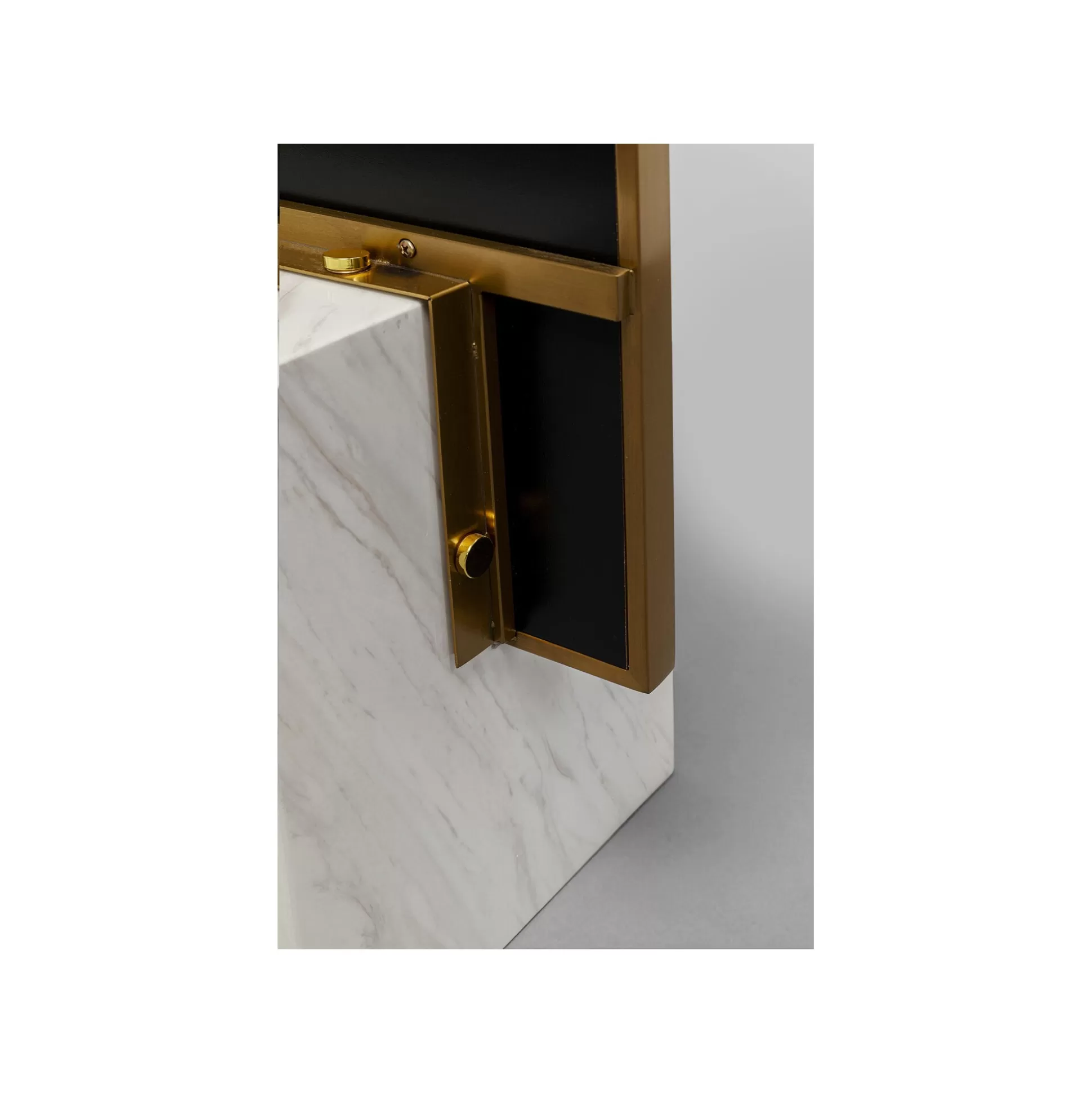 Miroir Sur Pied Hulda 180x46cm Doré Et Blanc ^KARE Design Fashion