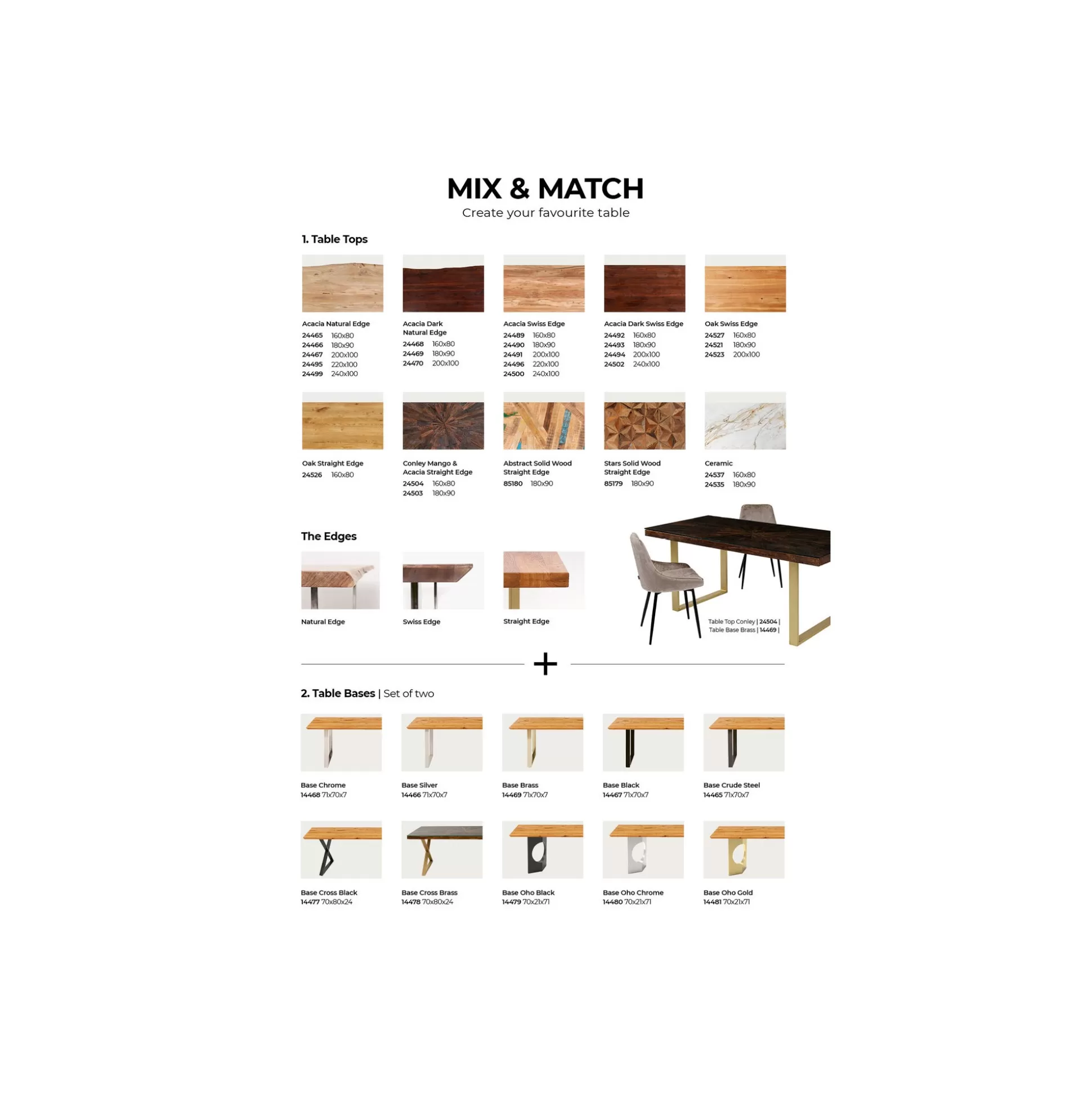 Pieds De Table Tavola Oho Dorés Set De 2 ^KARE Design Hot