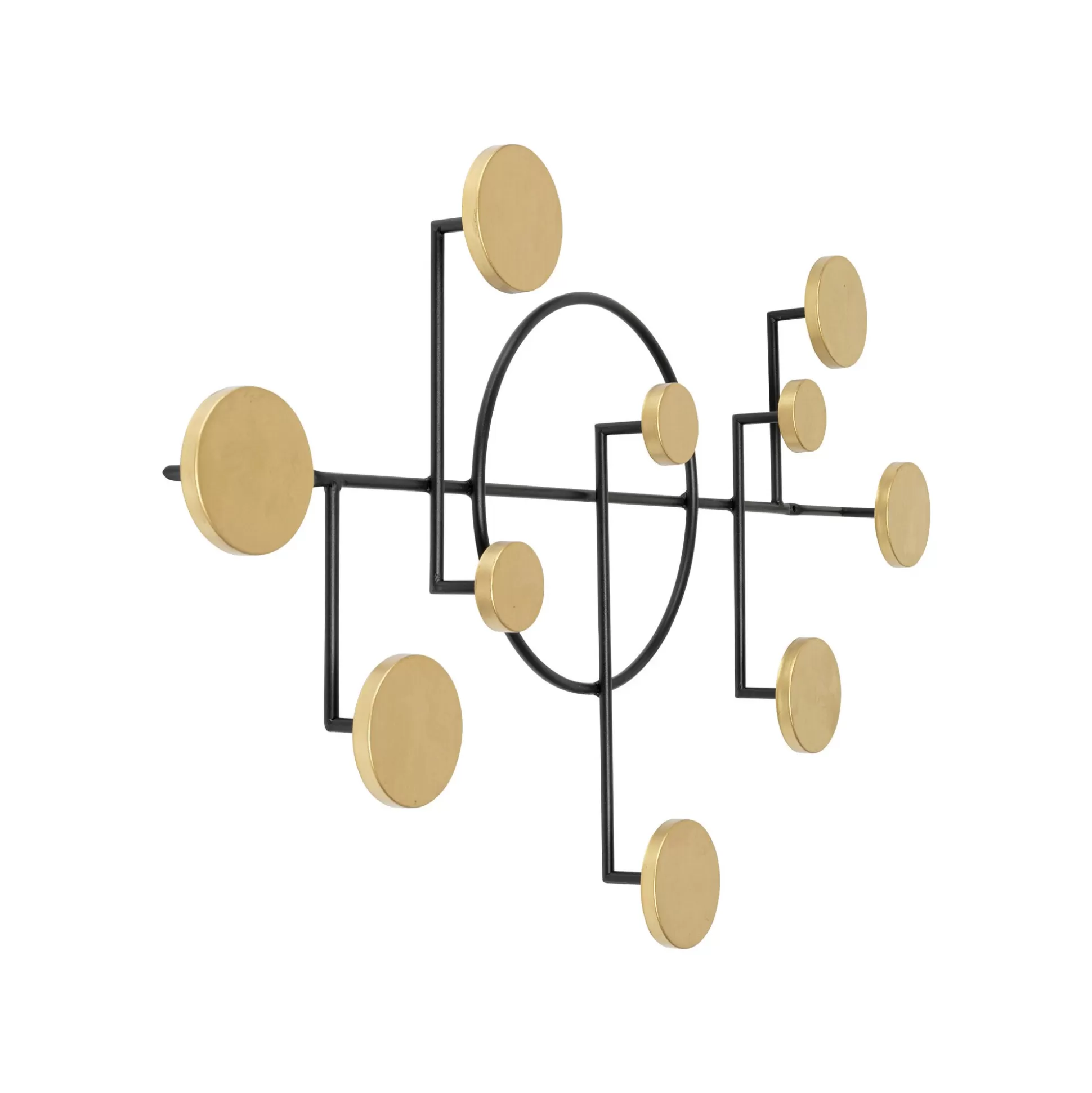 Portemanteau Mural Art Circles 79cm Doré ^KARE Design Discount