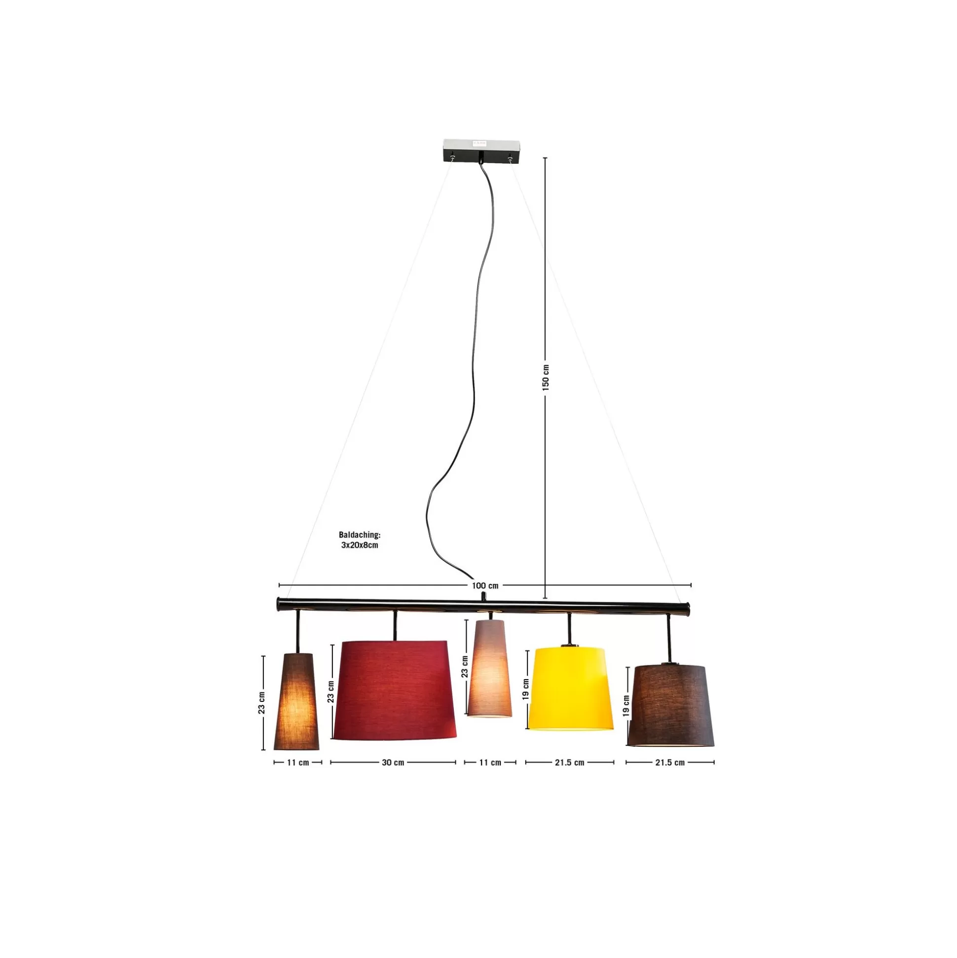 Suspension Parecchi 100cm Colore ^KARE Design Online