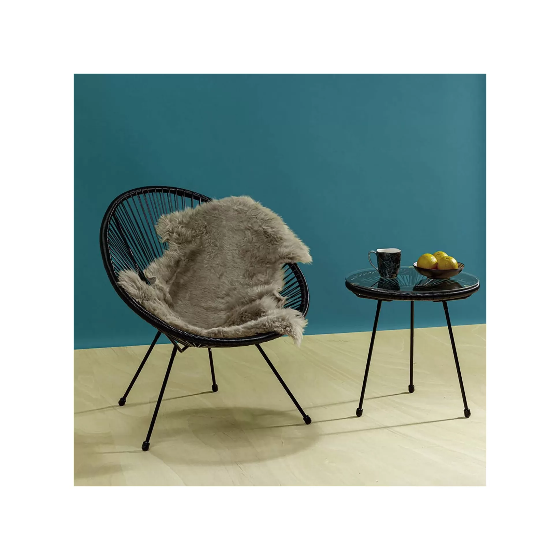 Table D'appoint Acapulco 50cm Noire ^KARE Design Shop