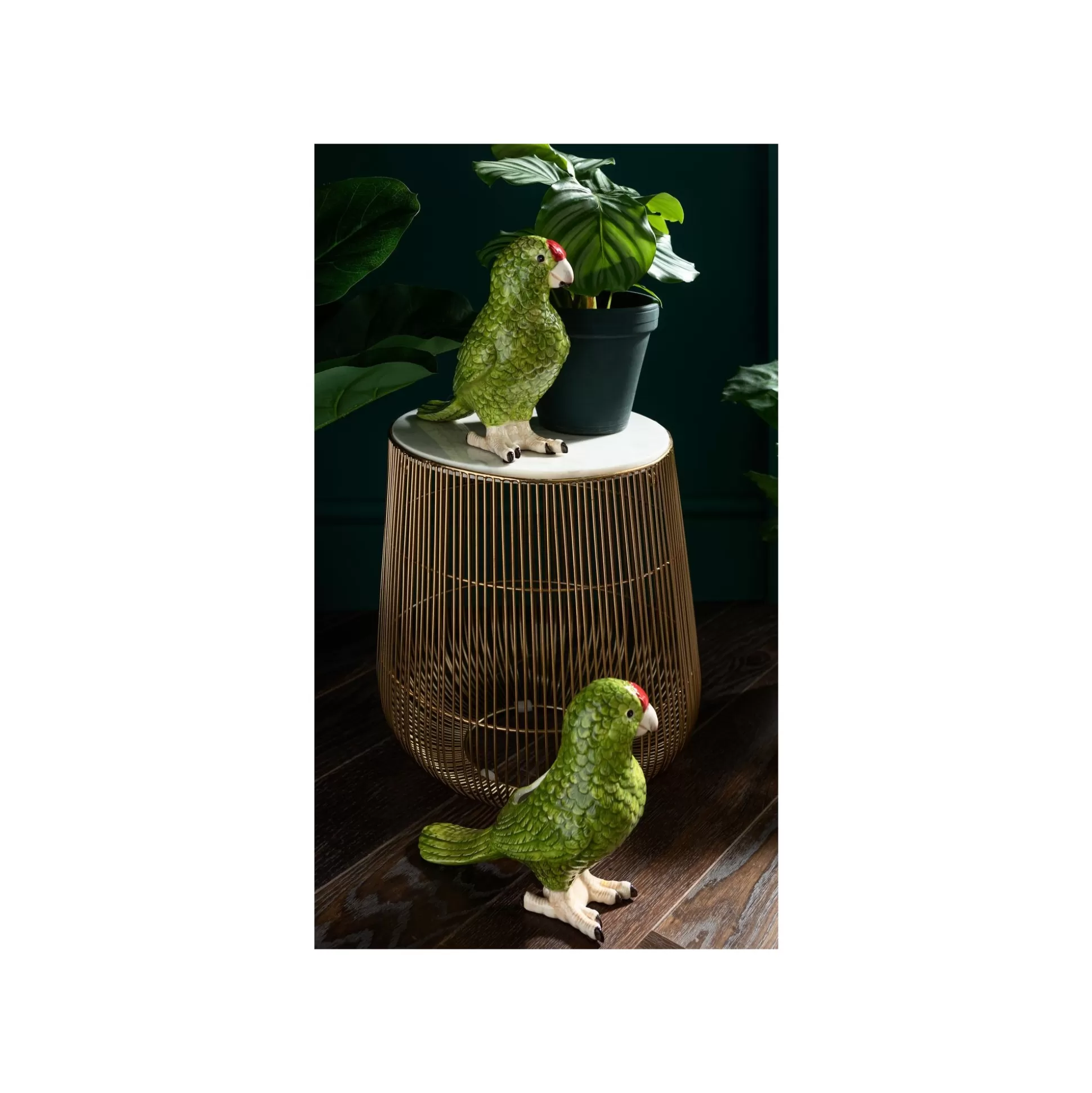 Table D'appoint Beam Dorée Marbre Blanc 32cm ^KARE Design Fashion