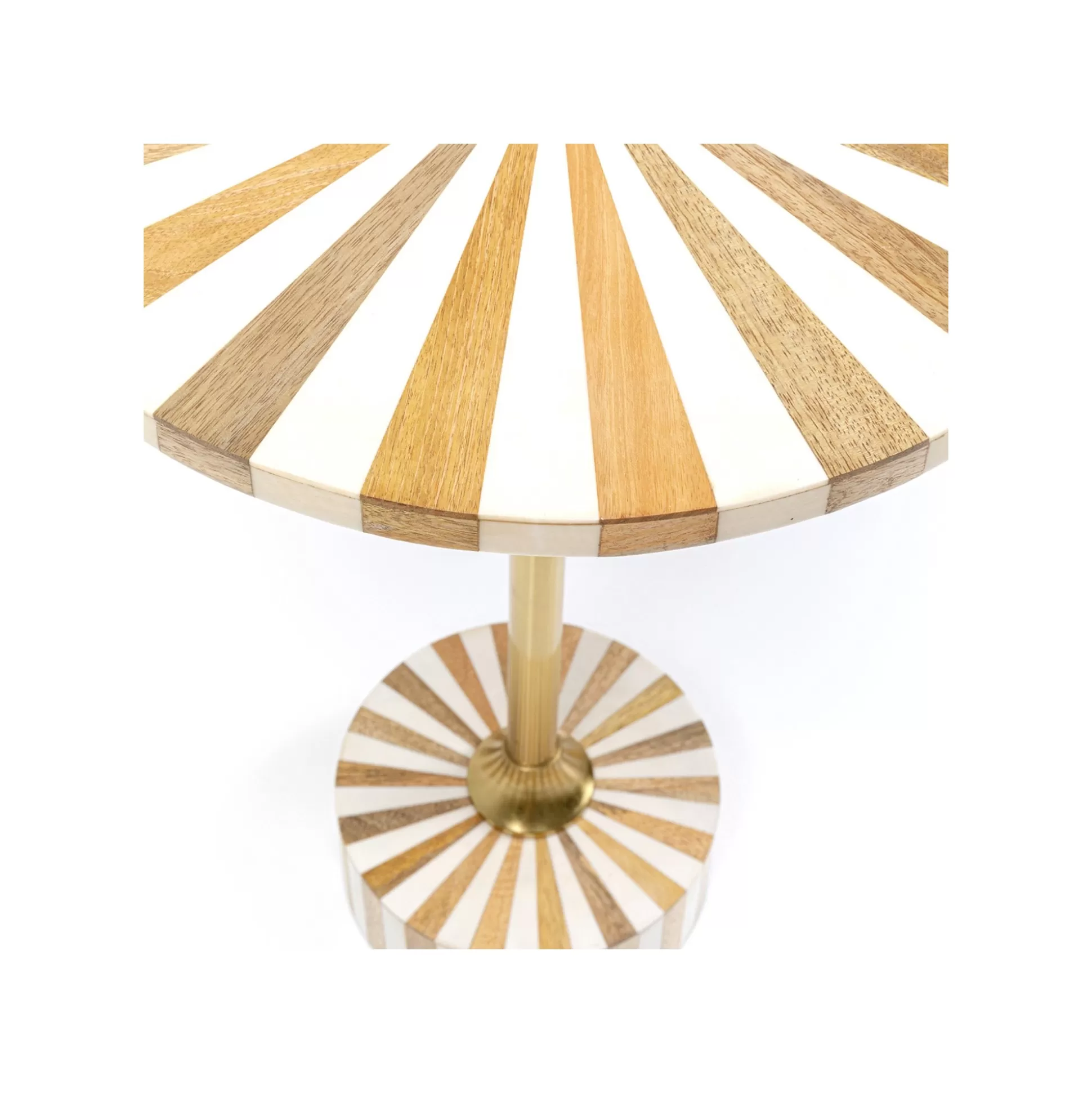 Table D'appoint Domero Cirque 40cm Blanche Et Dorée ^KARE Design Cheap