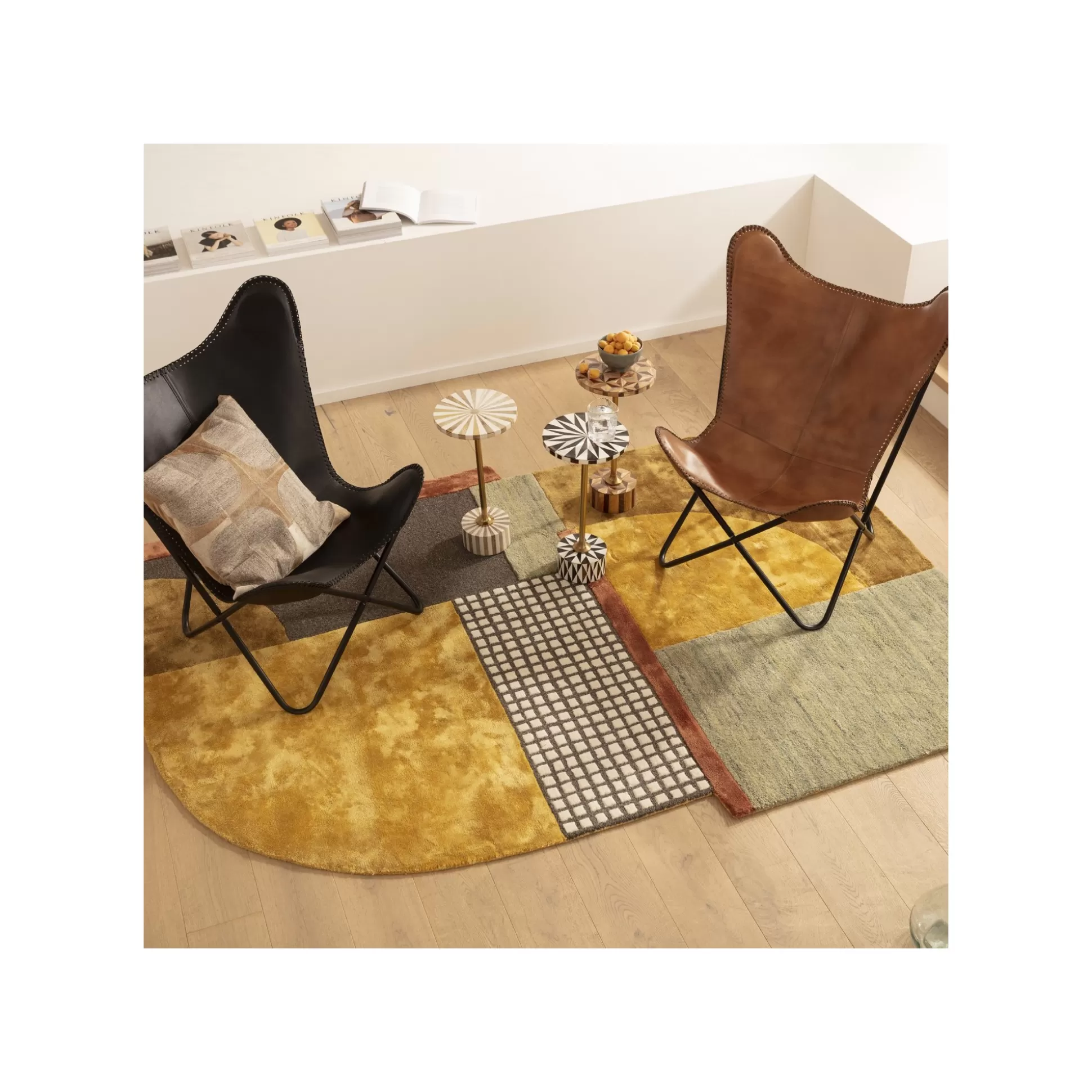 Table D'appoint Domero Geo 25cm Marron Et Dorée ^KARE Design Flash Sale