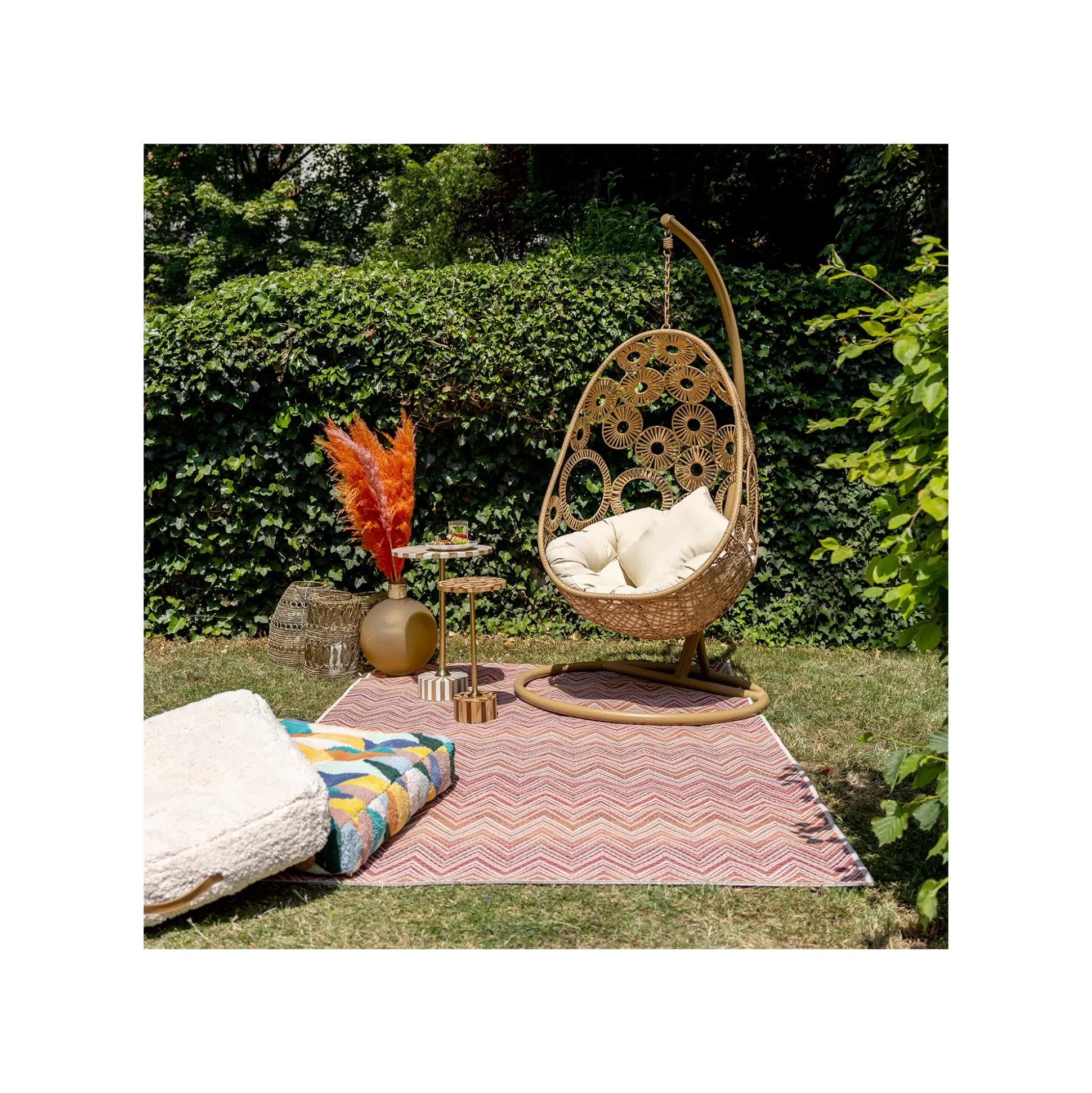 Table D'appoint Domero Geo 25cm Marron Et Dorée ^KARE Design Flash Sale