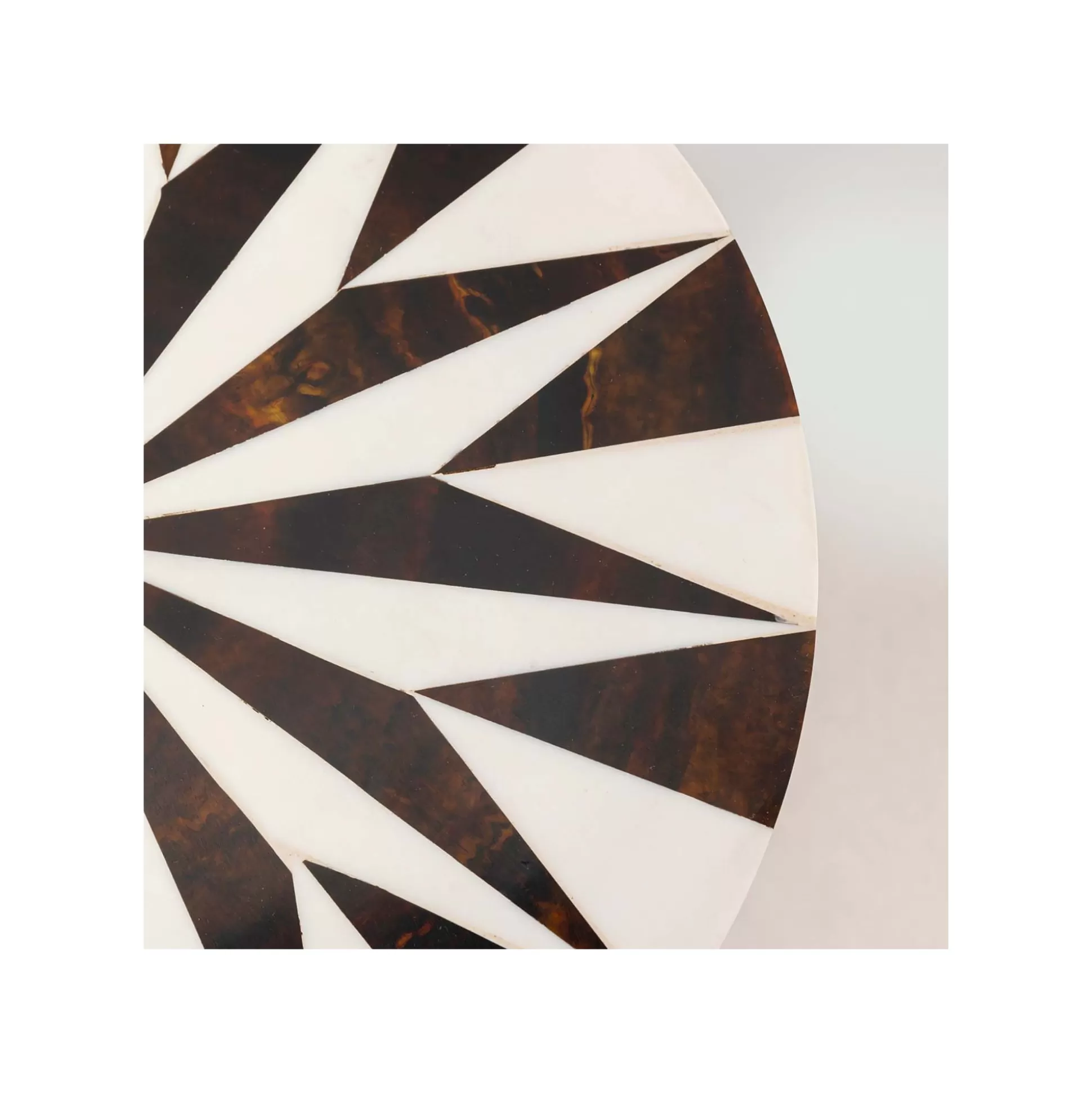 Table D'appoint Domero Star 25cm Marron Et Blanche ^KARE Design Discount